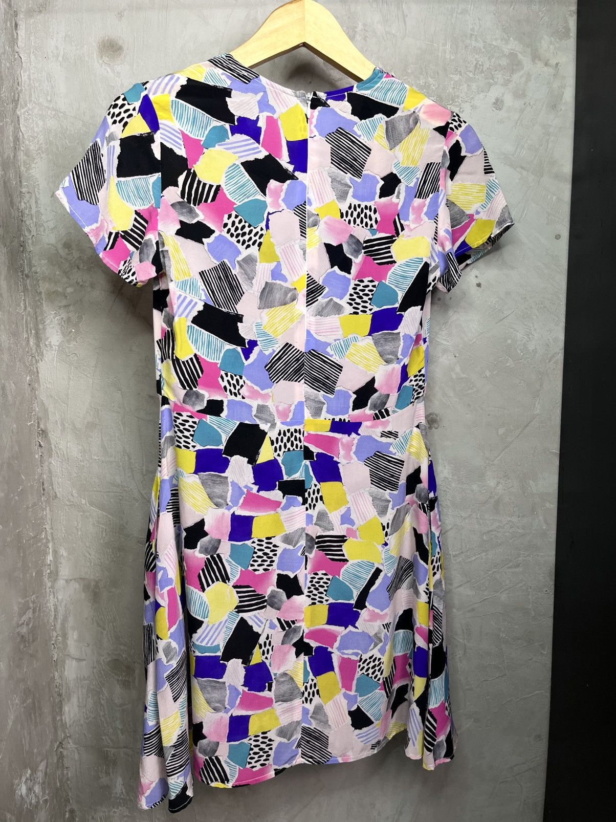 Maison Kitsune SS15 MAISON KITSUNE Abstract Patchwork Midi Dress Size XS / US 0-2 / IT 36-38 - 6 Thumbnail
