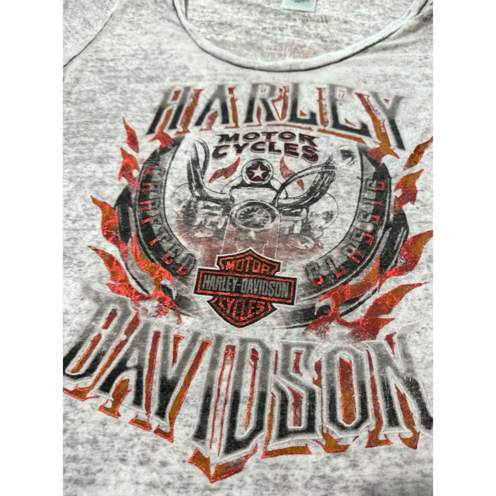 Harley Davidson Harley Davidson T-Shirt Women’s Gray Lightweight Graphic L Shirt Motorcycle Womens Size L / US 10 / IT 46 - 4 Thumbnail