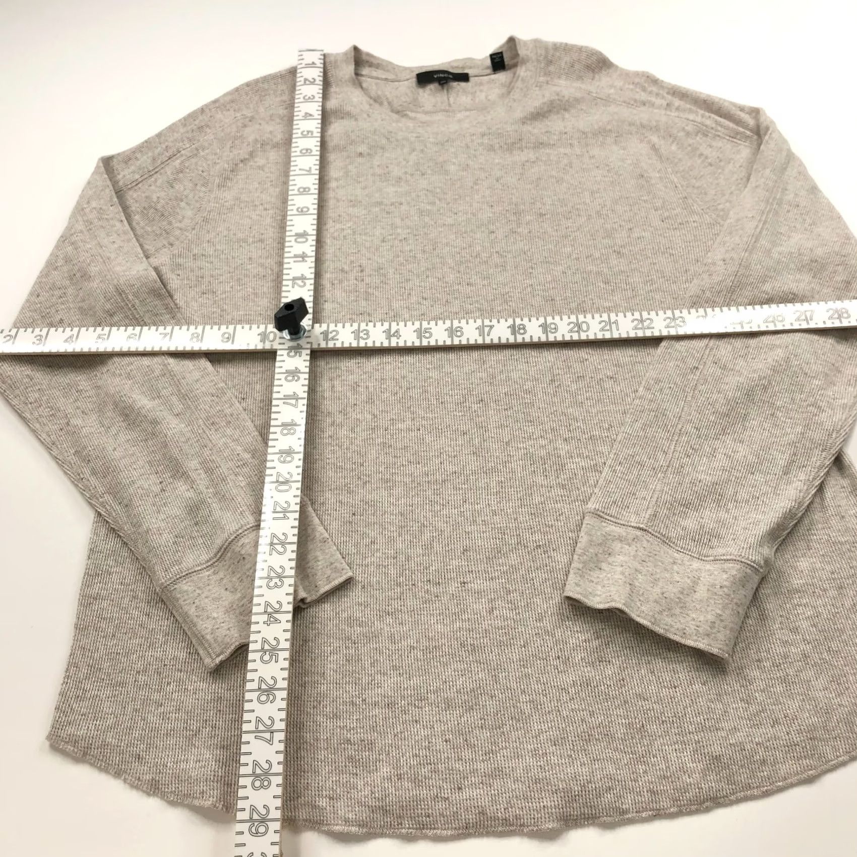 Vince Vince Shirt 2XL Beige Thermal Waffle Long Sleeve Cotton Base Layer Mens Size US XXL / EU 58 / 5 - 2 Thumbnail