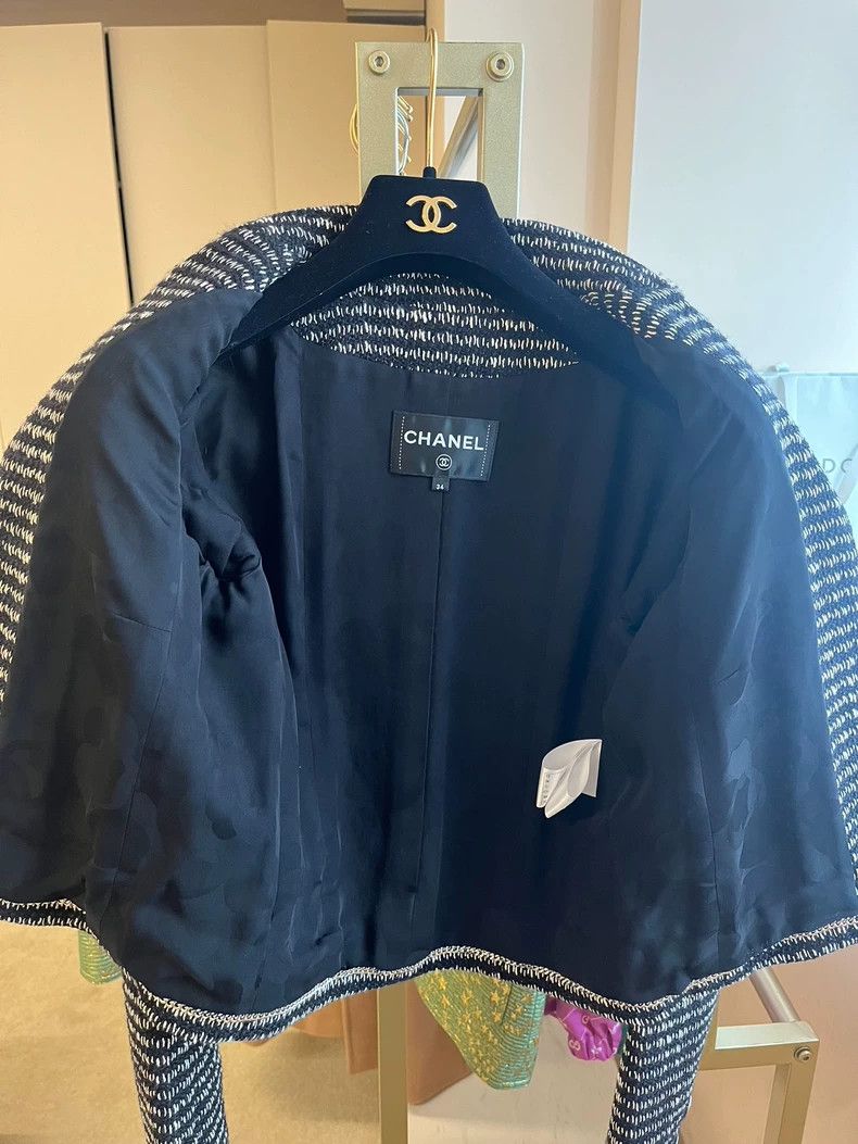 Chanel Chanel 23a lapel short jacket Size XXS / US 00 / IT 34 - 3 Thumbnail