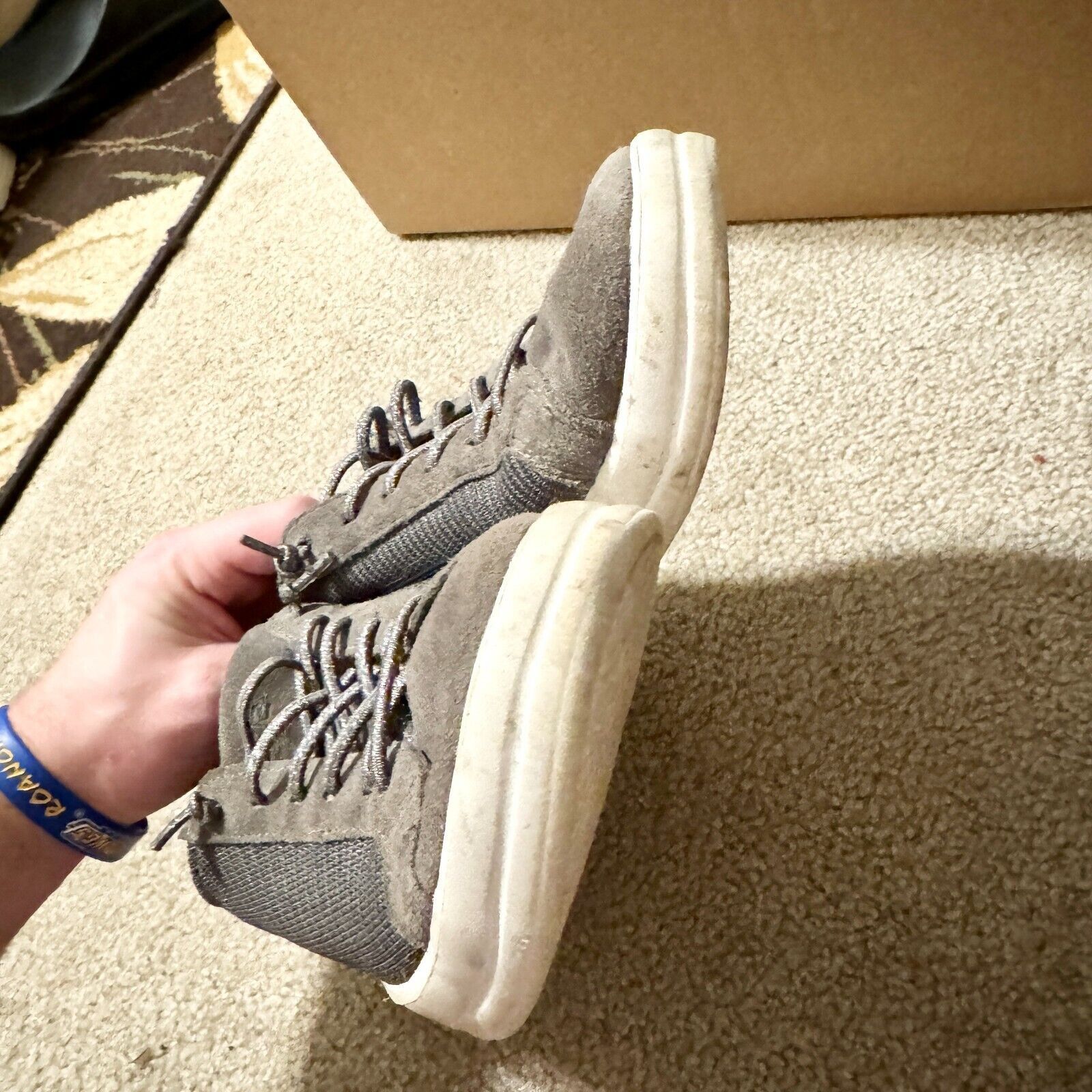 Other Hey Dude Women Size 9 Kenina Sparkling Grey Laced Slip On Size US 9 / IT 39 - 5 Thumbnail