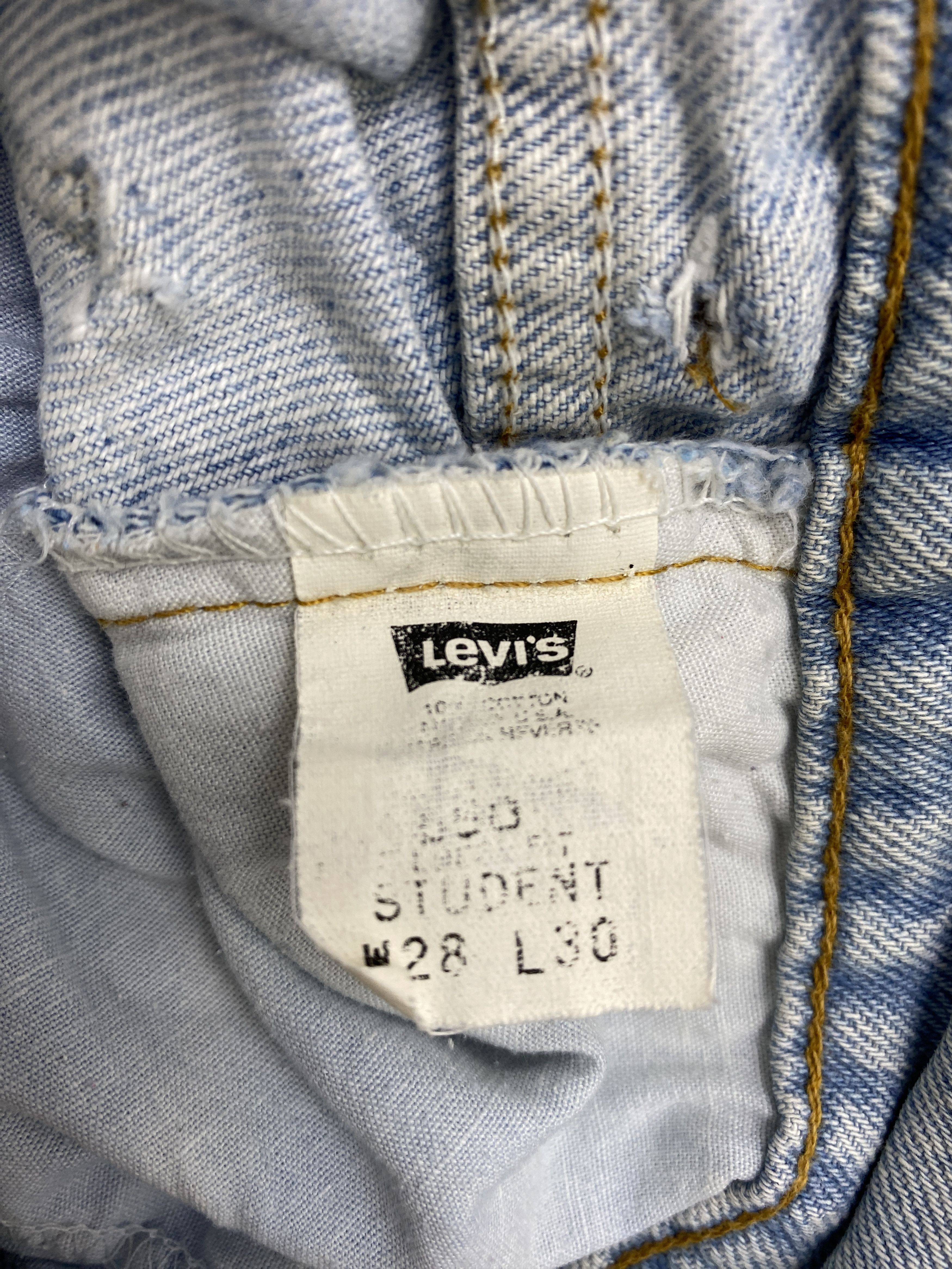 Levi's × Vintage Vintage 90s Levis 560 Orange Tabs Jeans Size US 26 / EU 42 - 7 Thumbnail