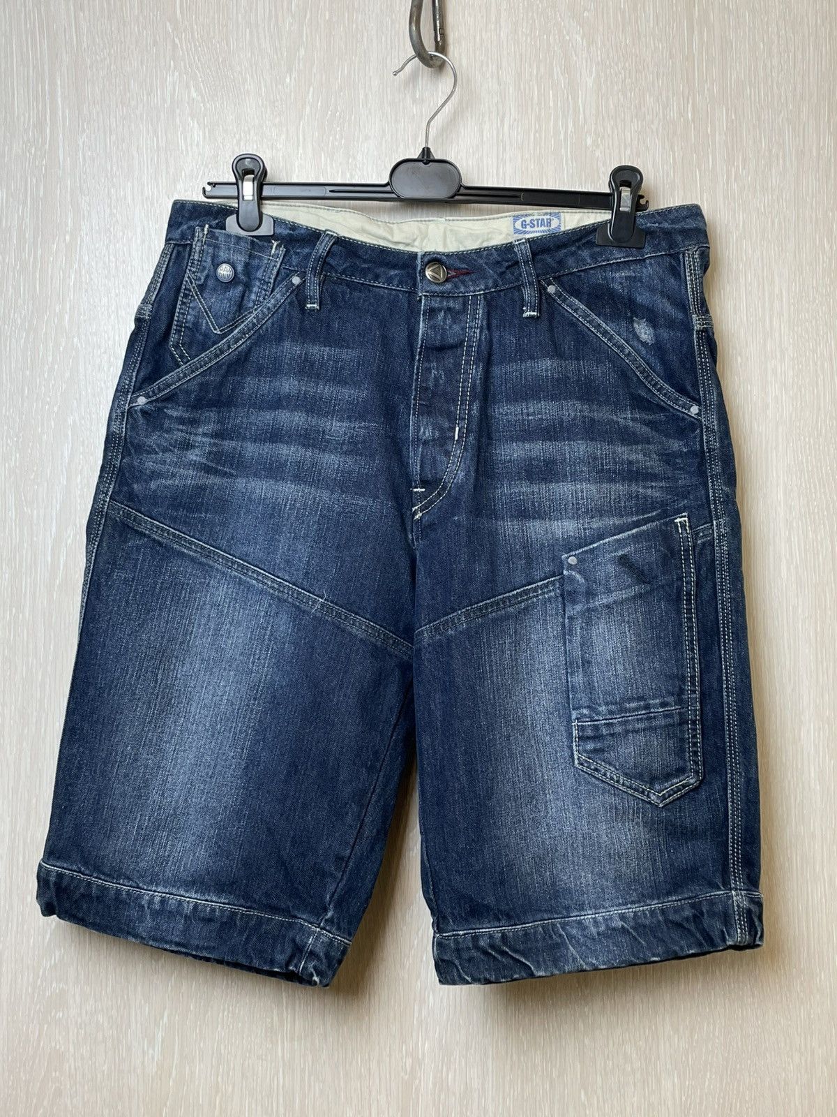 G-Star × Vintage Vintage G Star Raw Denim Shorts Size US 32 / EU 48 - 5 Thumbnail