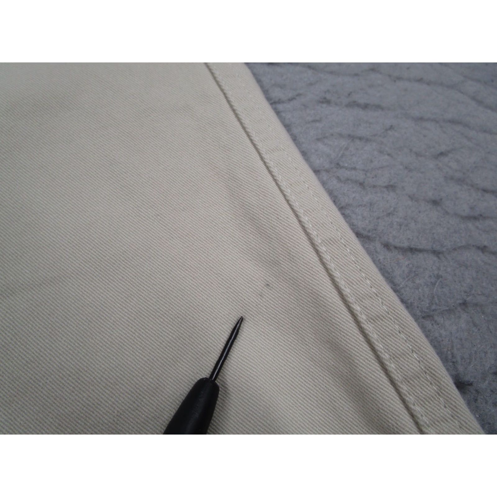 Calvin Klein VINTAGE Calvin Klein Pants Mens 33 Beige Super Sandwash Twill Flat Front Chinos 100% Cotton Casual 33W x 30L Mens B eige Size US 33 - 6 Thumbnail