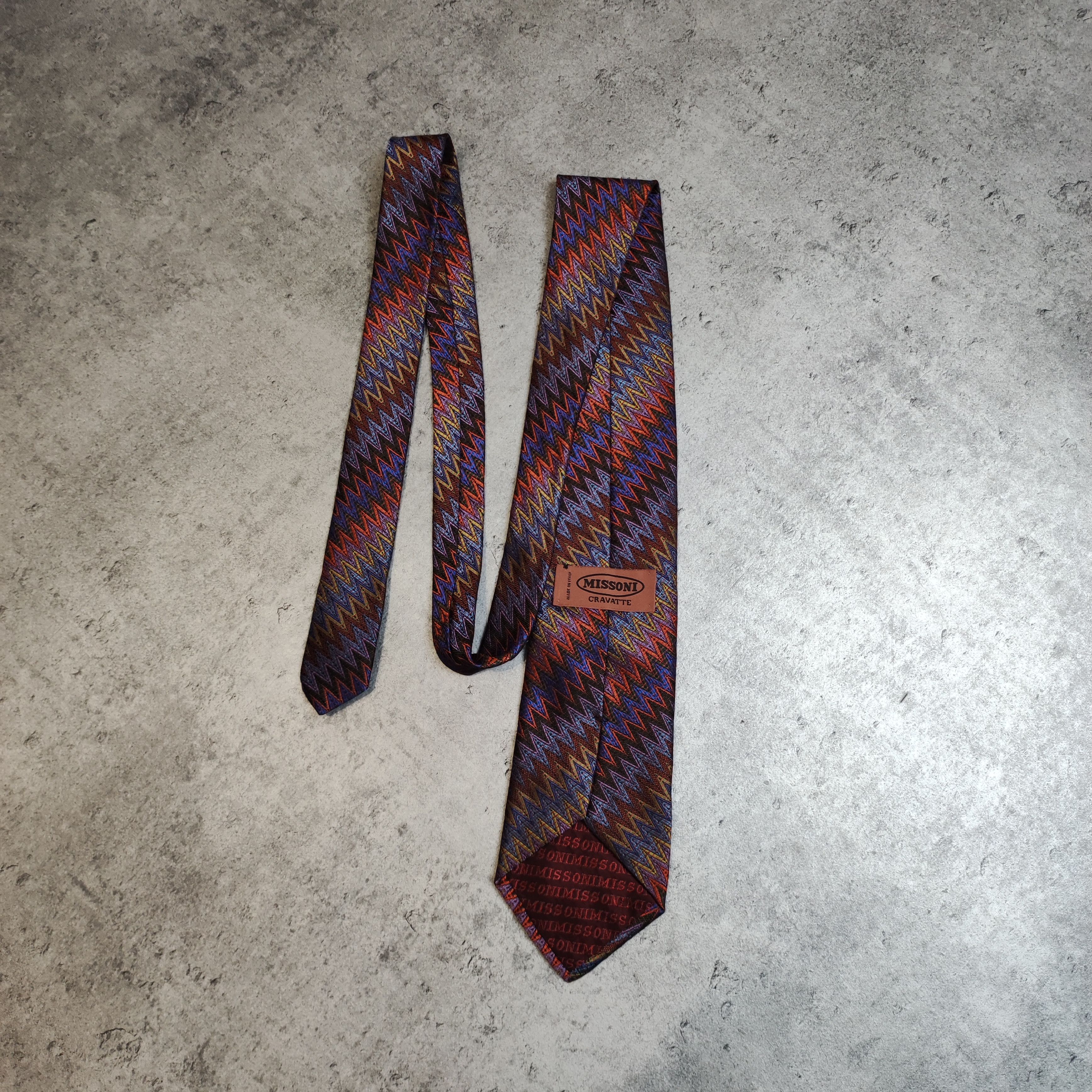 Missoni RARE 90s Missoni Cravatte Silk Tie Size ONE SIZE - 1 Thumbnail
