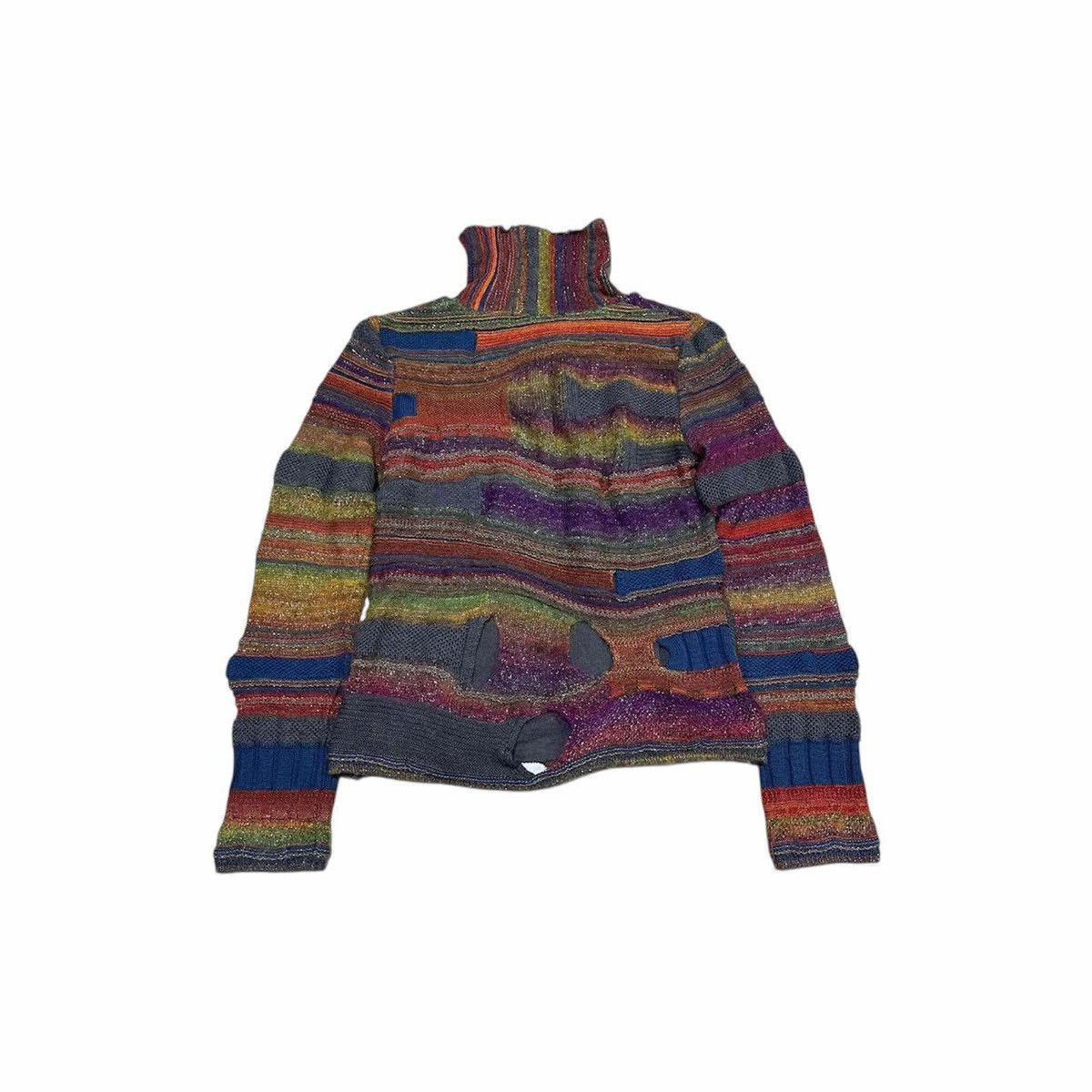 Japanese Brand 🔥Rare Vintage M.&Kyoko Double Layer Mesh Knit Sweater Size US S / EU 44-46 / 1 - 7 Thumbnail
