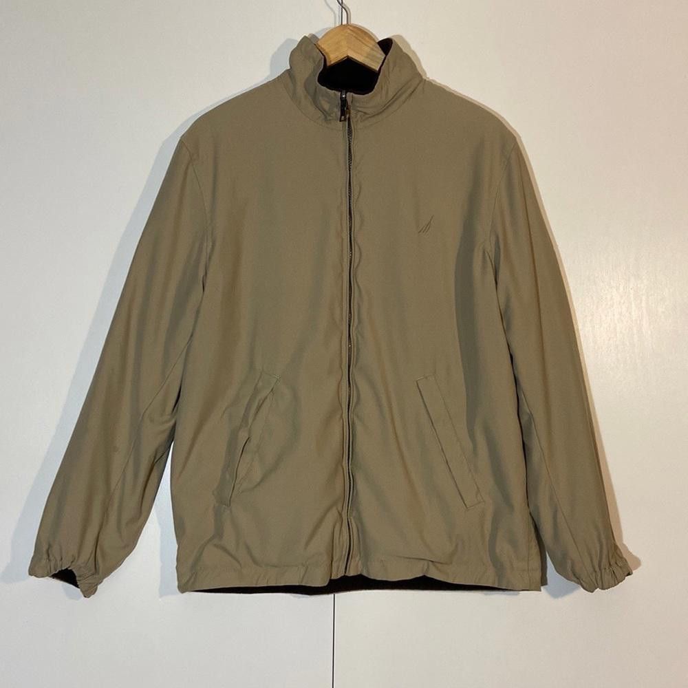 Nautica Nautica l Y2K Reversible Fleece/Khaki Jacket Size Small Size US S / EU 44-46 / 1 - 1 Thumbnail