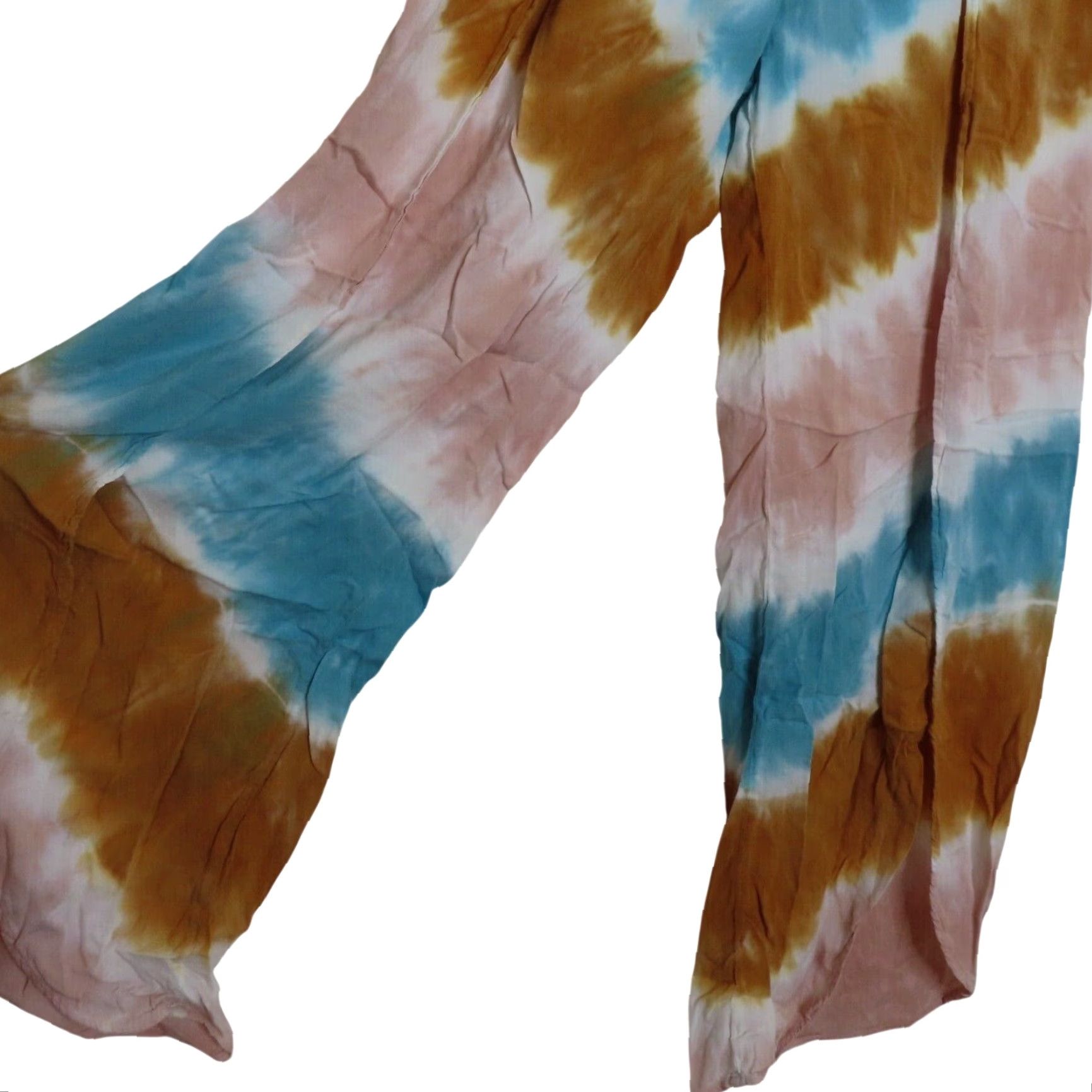 Young Fabulous & Broke Young Fabulous & Broke Pants Women Medium Tie Dye Open Front Wide Leg Multicolor Size 32" / US 10 / IT 46 - 3 Thumbnail