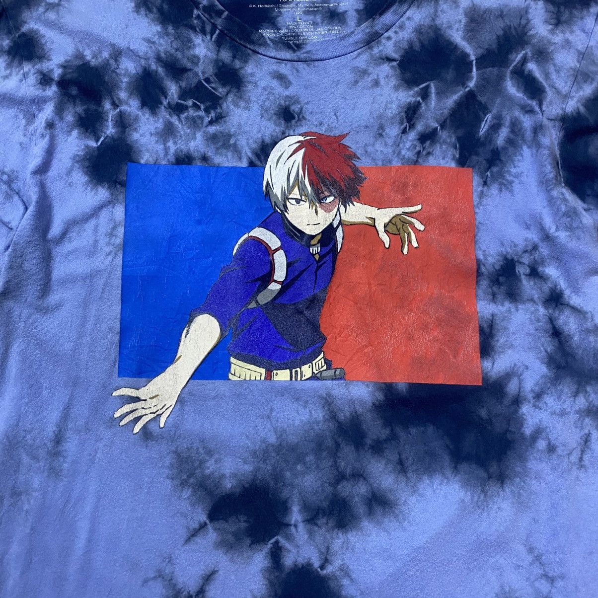 Anime My Hero Academia anime tie dye long sleeve shirt Size US L / EU 52-54 / 3 - 6 Thumbnail