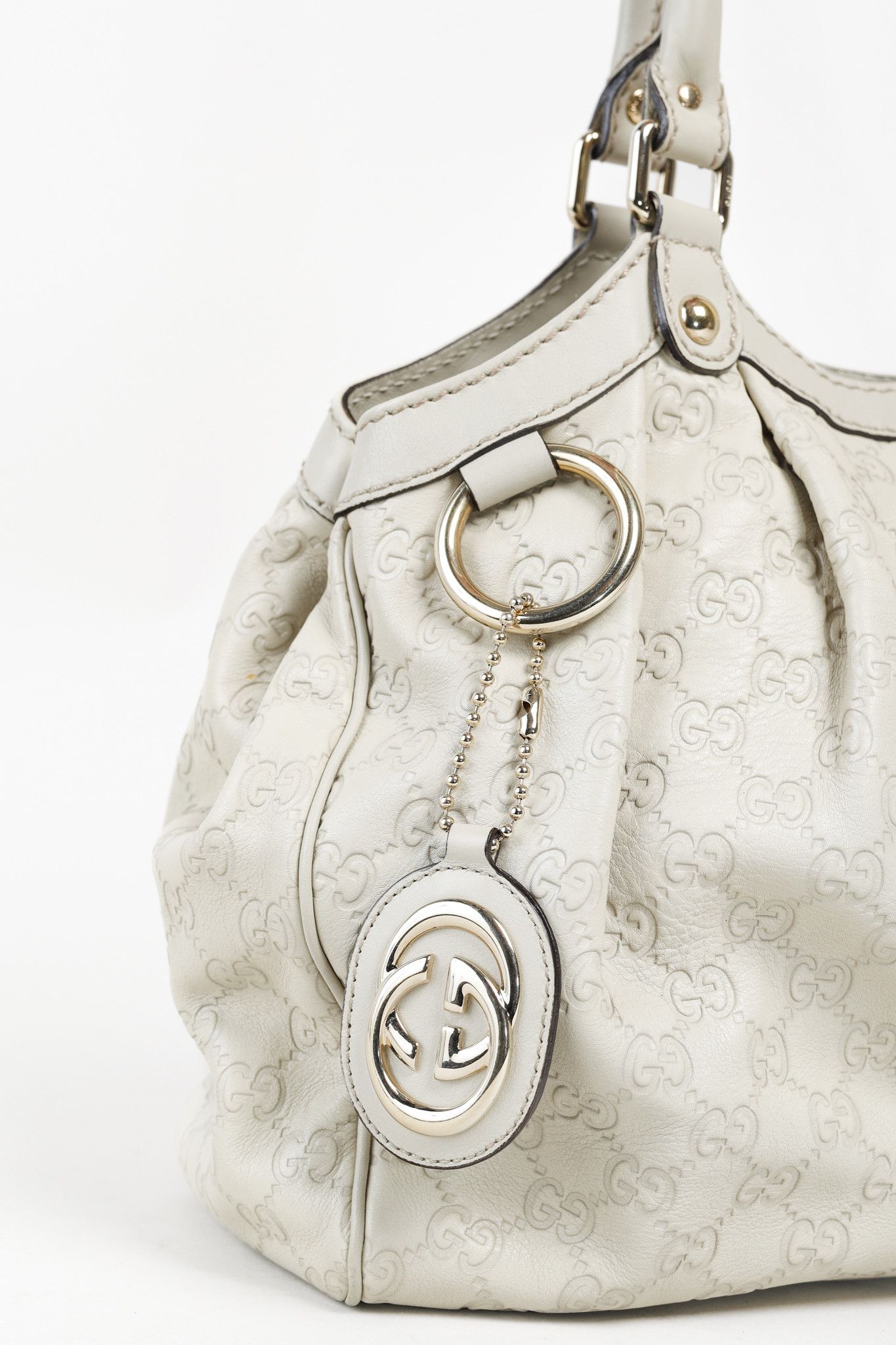 Gucci Gucci Sukey Guccissima Beige Leather Tote Size ONE SIZE - 7 Thumbnail