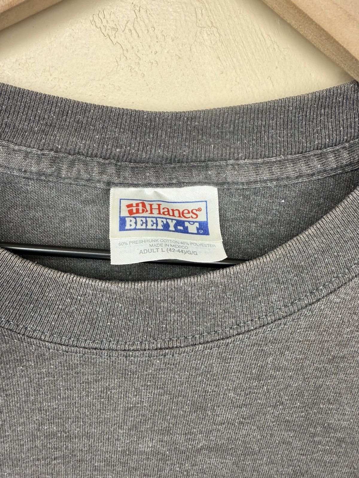 Vintage Vintage Apple Shirt Large Gray Center Logo Hanes Beefy Y2K Size US L / EU 52-54 / 3 - 2 Thumbnail