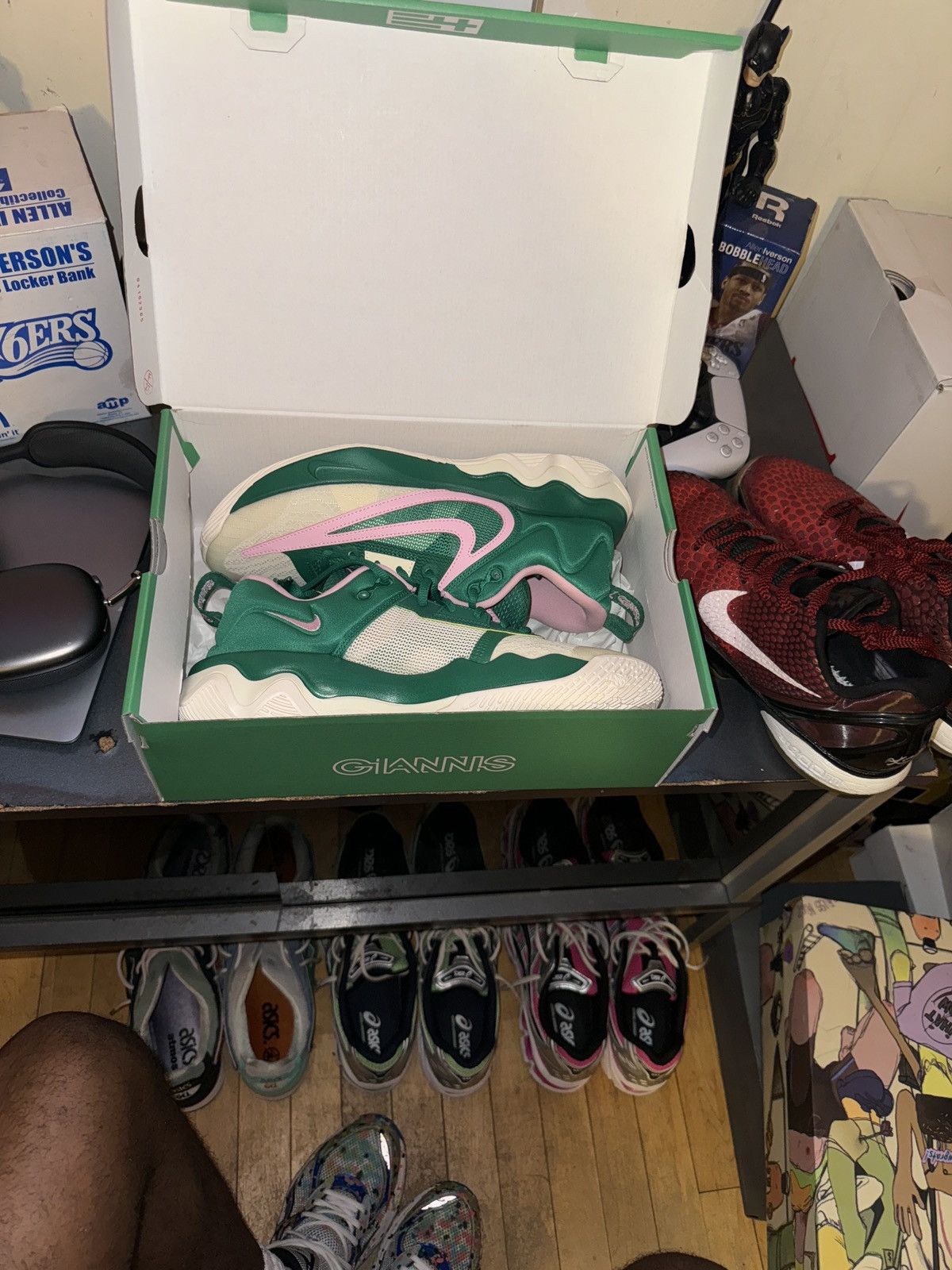 image of Nike Giannis Immortality 3 Shoes in Green, Men's (Size 10)
