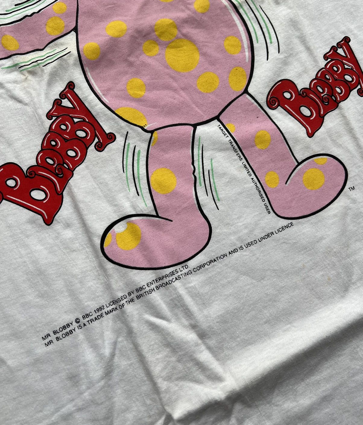 Vintage Vintage BBC Mr. Blobby Noel's House Party 1992 TV Show Shirt Size US L / EU 52-54 / 3 - 4 Thumbnail