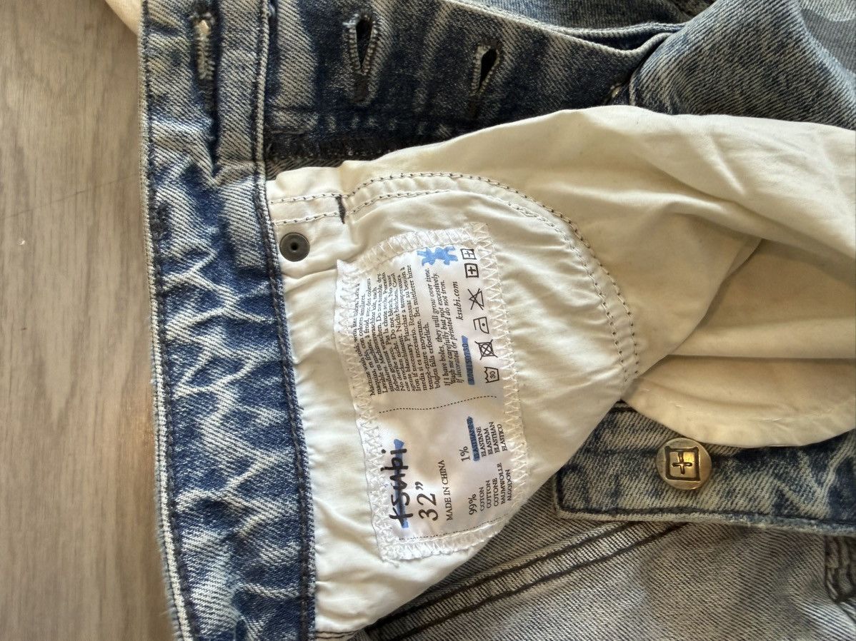Ksubi Ksubi "Side Logo" Bleach Wash Jeans Size US 32 / EU 48 - 4 Thumbnail