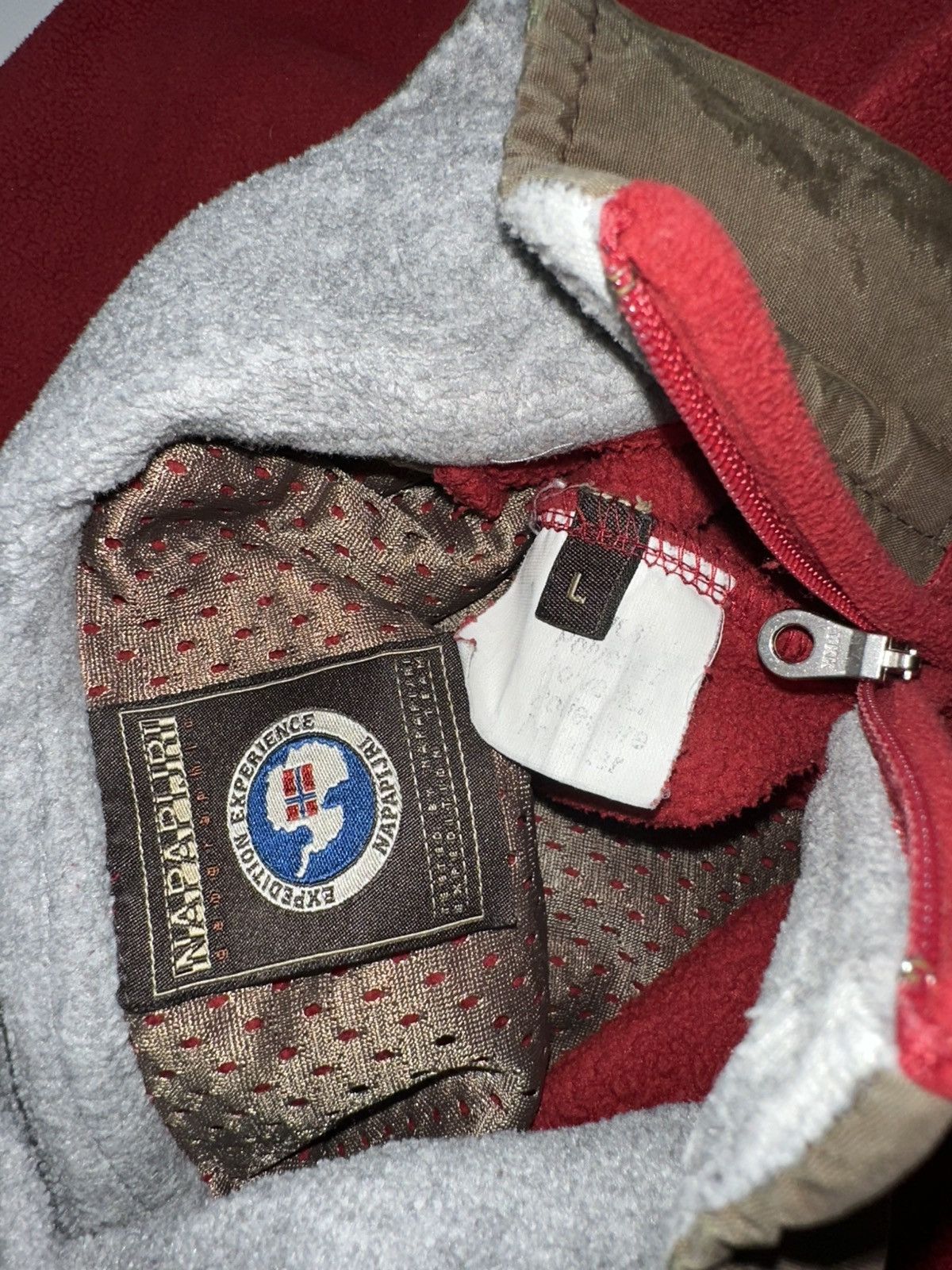 Japanese Brand Vintage Napapijri Big logo fleece jacket Size US L / EU 52-54 / 3 - 4 Thumbnail