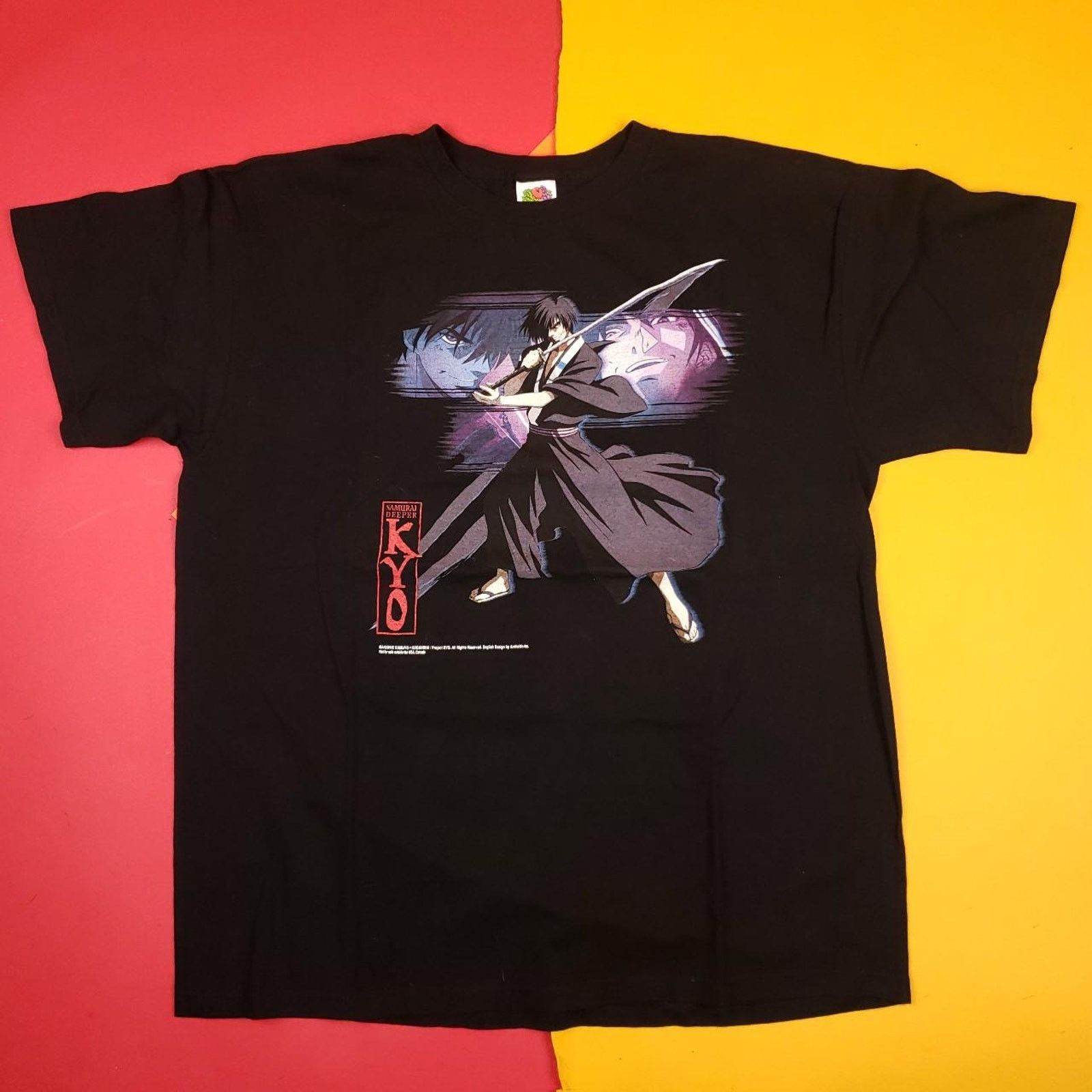 Vintage Vintage y2k Samurai Deeper Anime T Shirt Kyo Mens XL 2002 Size US XL / EU 56 / 4 - 2 Thumbnail