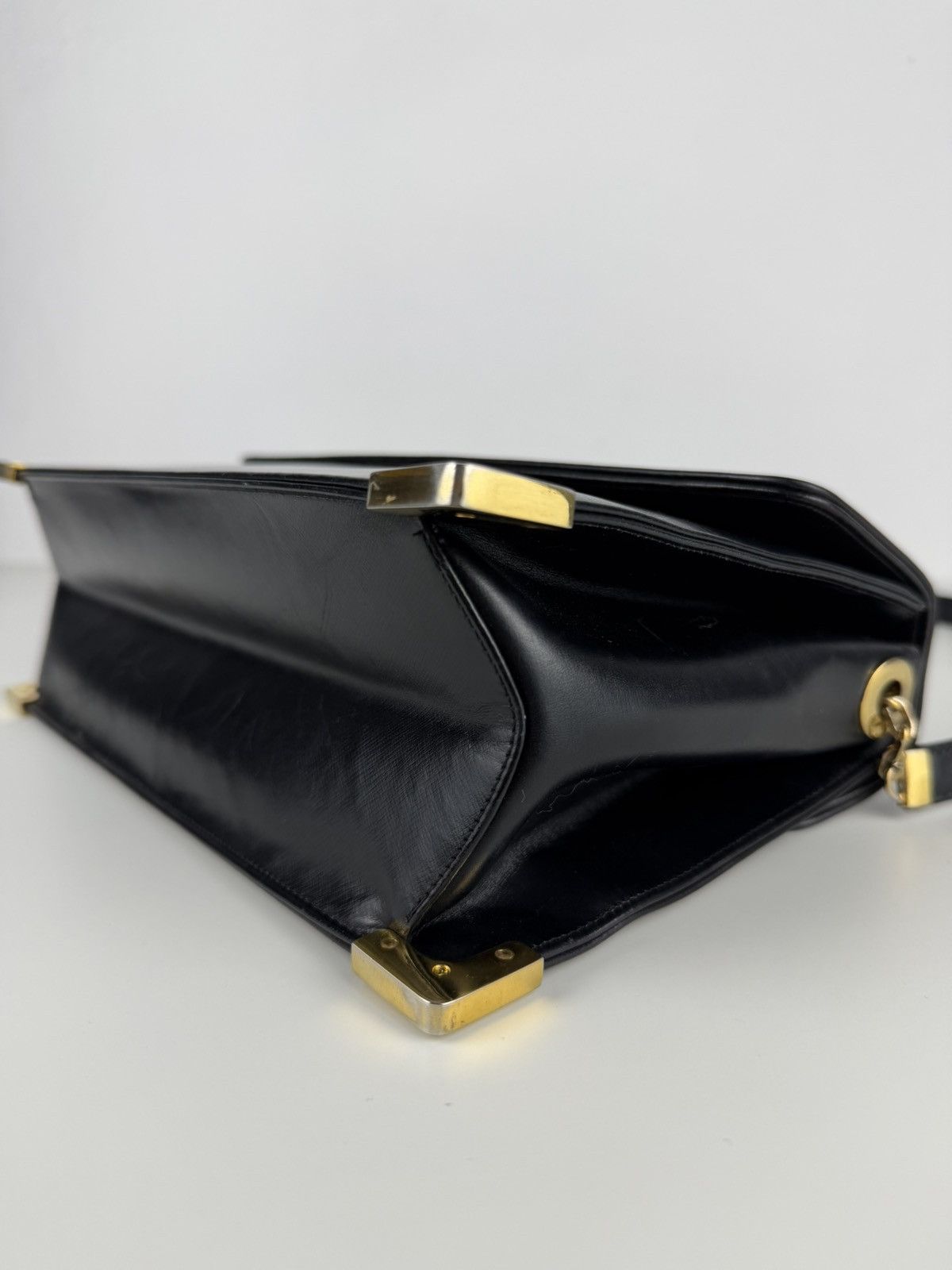 Dior Vintage 70s Dior box calf leather shoulder bag Size ONE SIZE - 17 Thumbnail