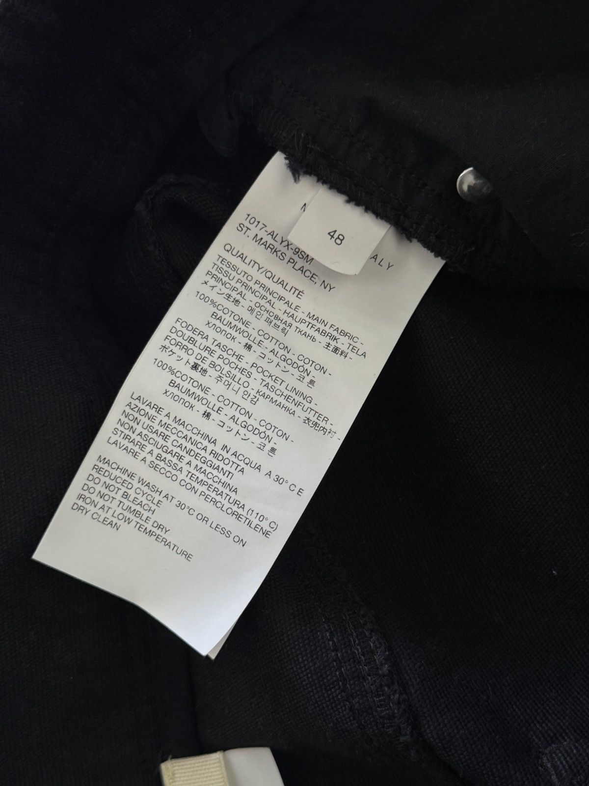 1017 ALYX 9SM Alyx Rare Black Cargo Runway Pocket Straight Cut Pants Size US 34 / EU 50 - 7 Thumbnail