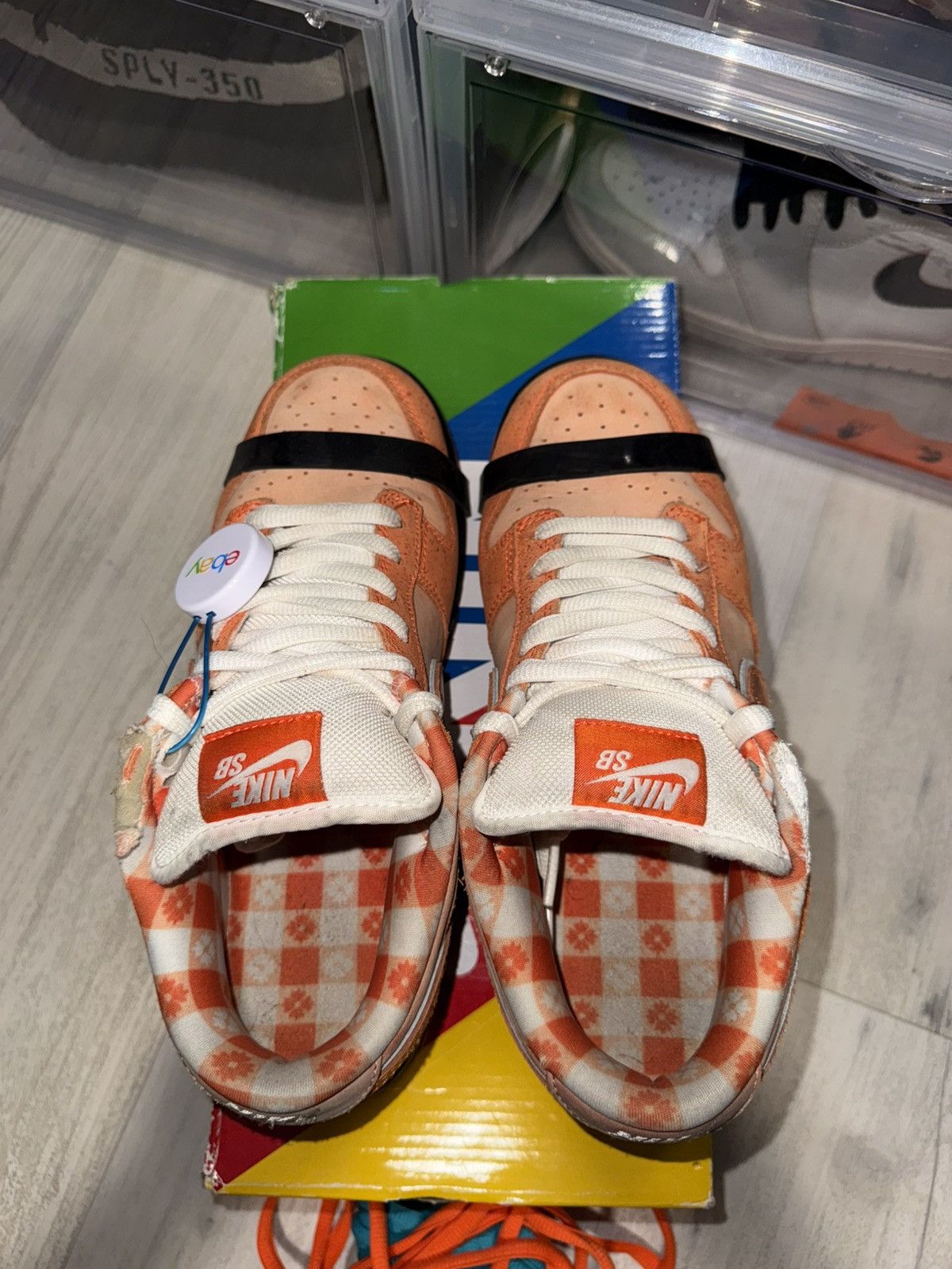 CNCPTS × Nike Nike SB Dunk Low OG QS Orange Lobster Size US 7.5 / EU 40-41 - 6 Thumbnail