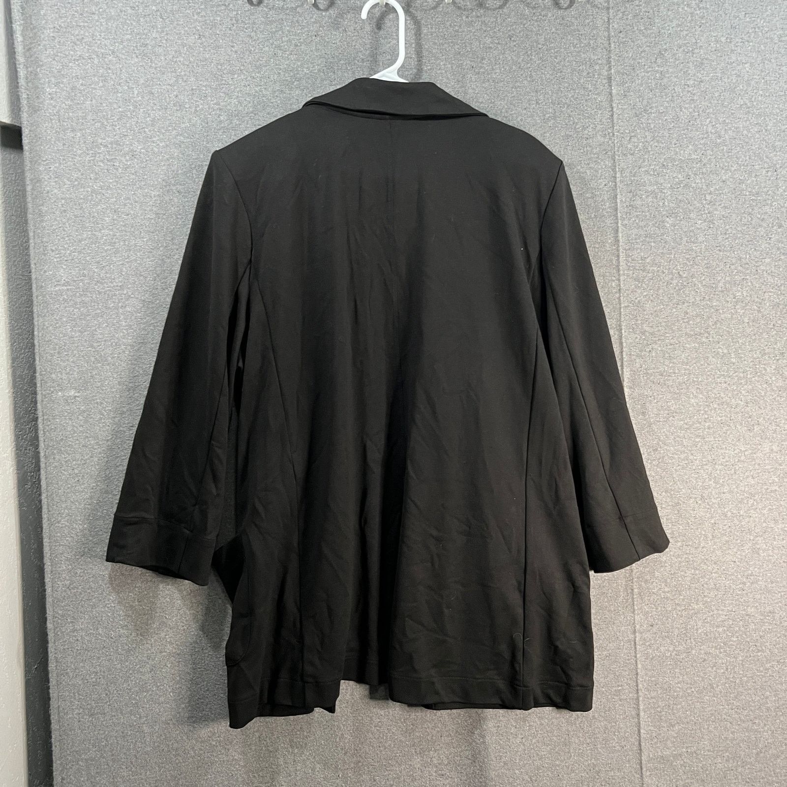 Other Attitudes by Renee Ponte Open-Front Girlfriend Blazer Black Size M / US 6-8 / IT 42-44 - 2 Thumbnail