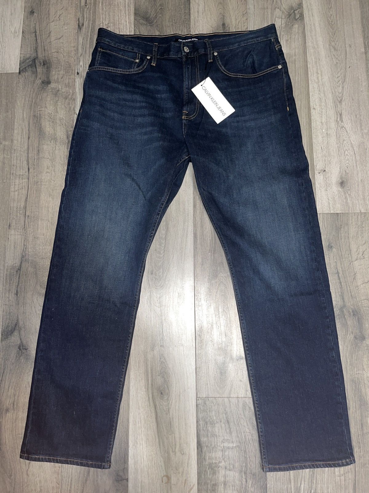 Calvin Klein Calvin Klein Navy Denim NWT Size US 32 / EU 48 - 2 Thumbnail