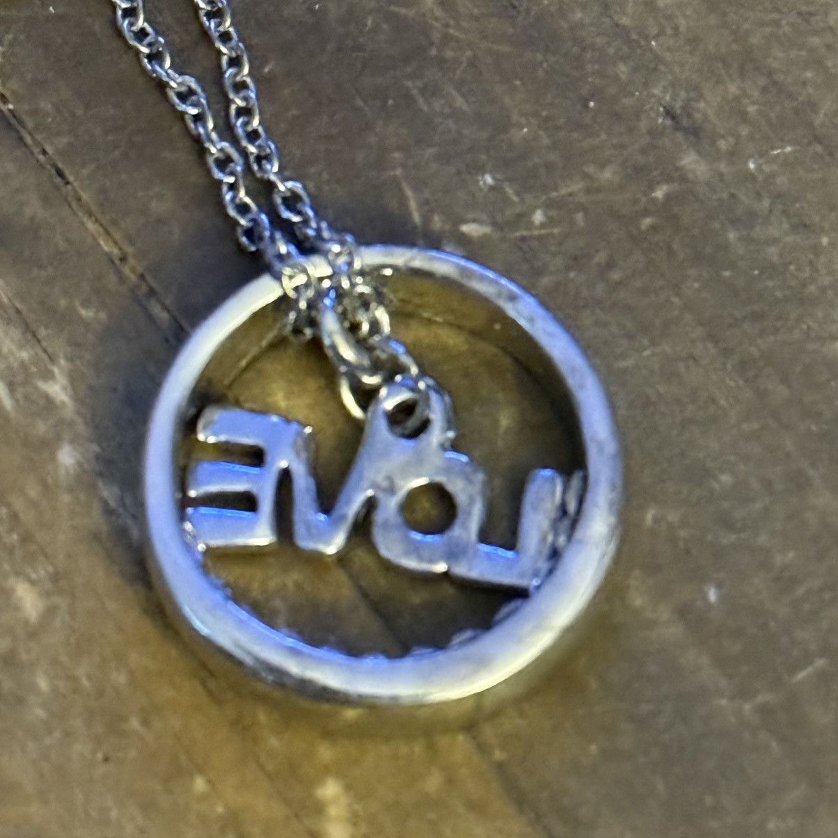 Other Silver tone Love pendant necklace Size ONE SIZE - 6 Thumbnail