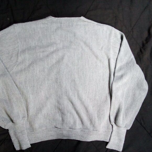 JCPenney × Vintage Vintage JC Penney Cardigan Sweater Gray Size US L / EU 52-54 / 3 - 4 Thumbnail