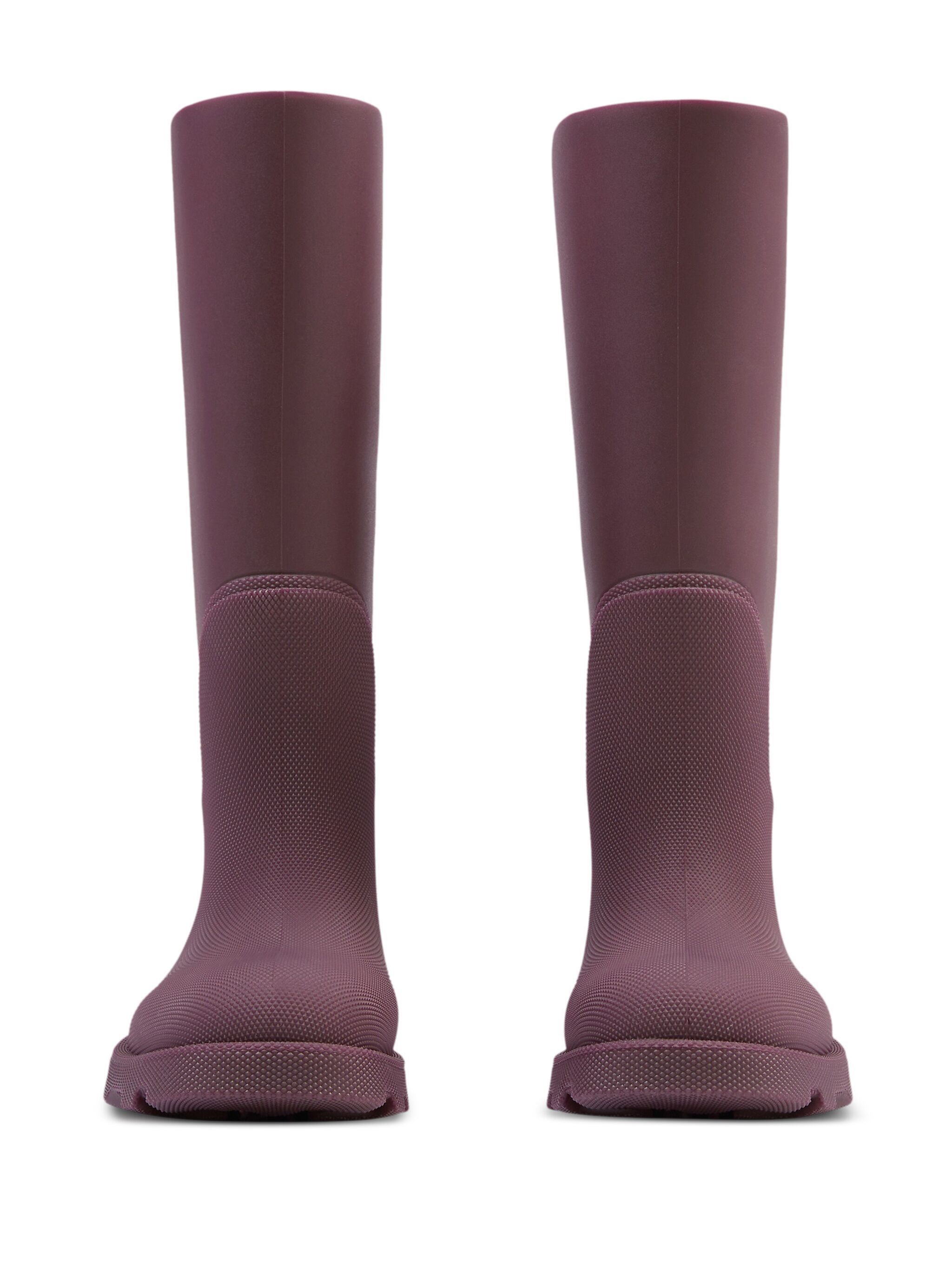 Burberry o1w1db10125 Rubber Marsh High Boots in Burgundy Size US 11 / EU 44 - 5 Thumbnail