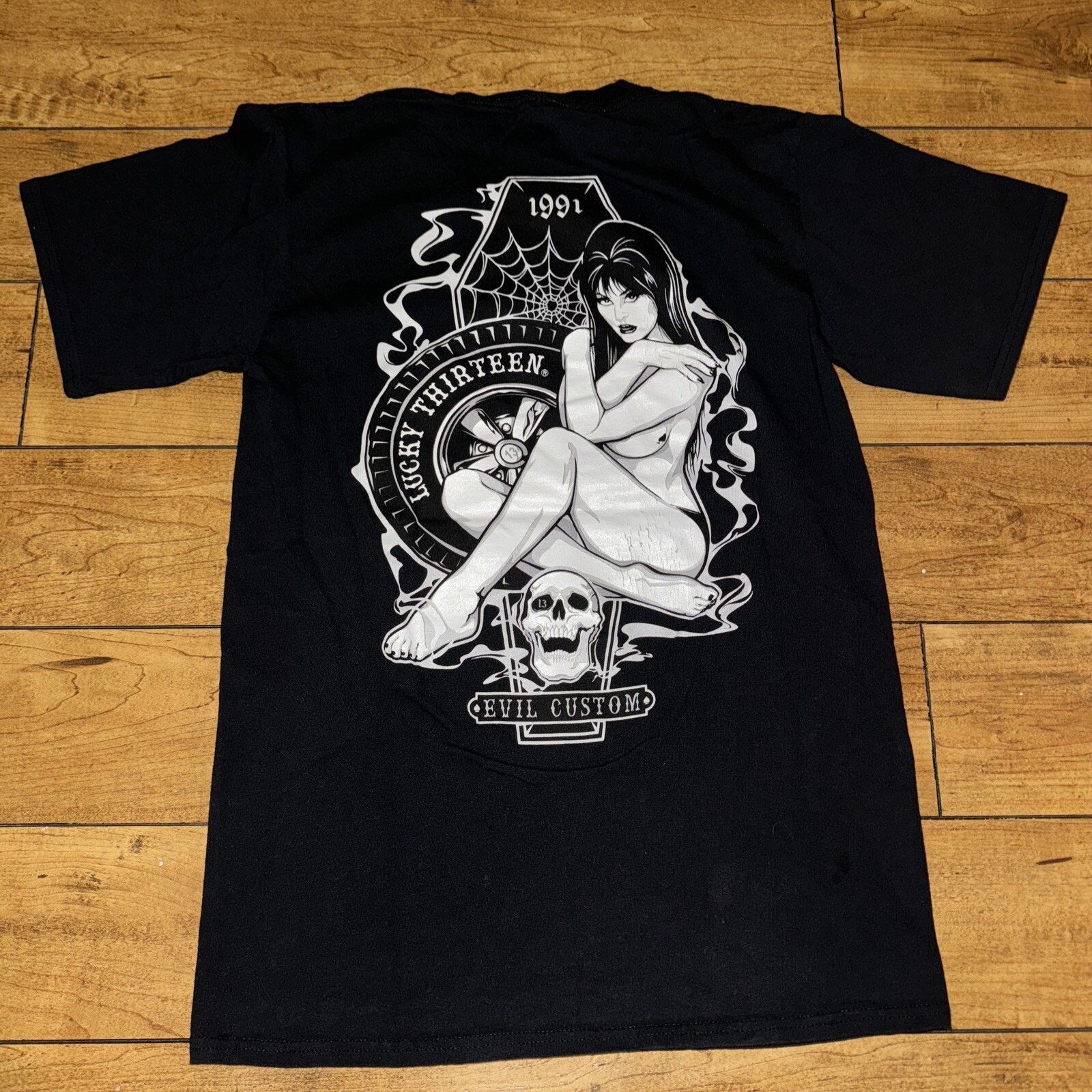Band Tees × Vintage The Original Lucky 13 T-Shirt Black Small 17x26 Size US S / EU 44-46 / 1 - 5 Thumbnail
