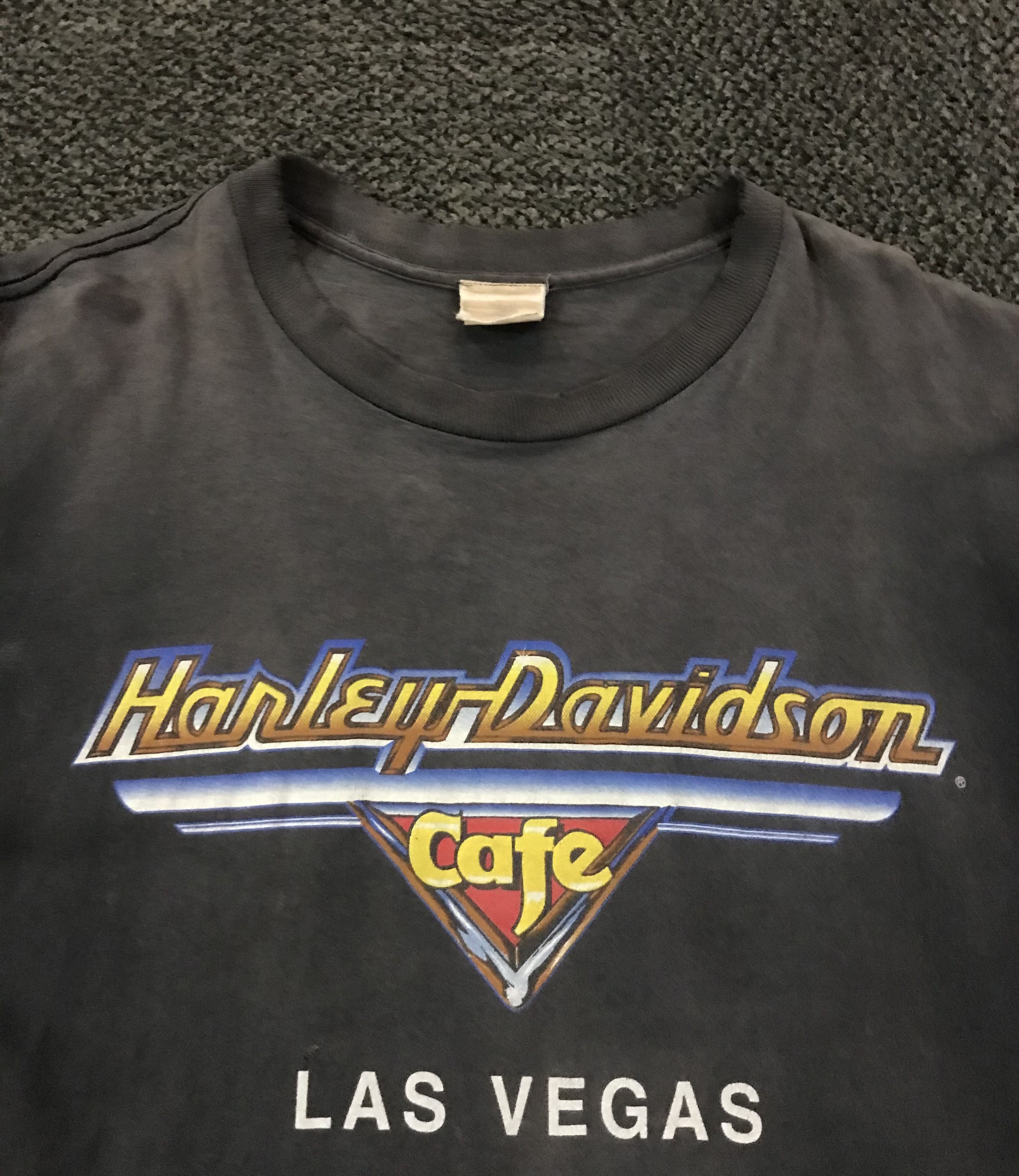 Harley Davidson Vintage 90s distress Harley Davidson Las Vegas Size US L / EU 52-54 / 3 - 7 Thumbnail