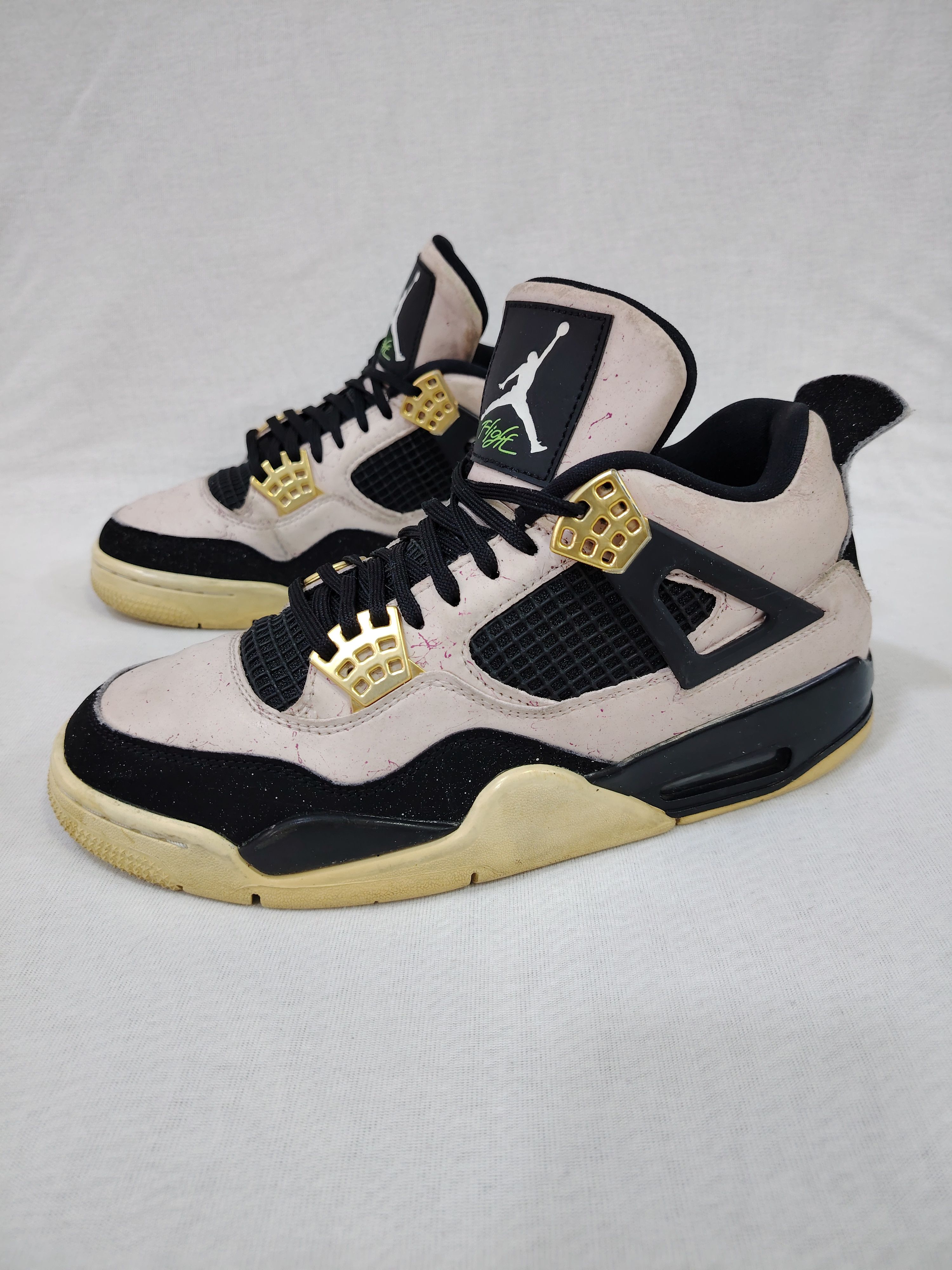 Jordan Brand × Nike NIKE AIR JORDAN 4 RETRO SILT RED SPLATTER AQ9129-601 Size 9 Size US 9 / IT 39 - 2 Thumbnail