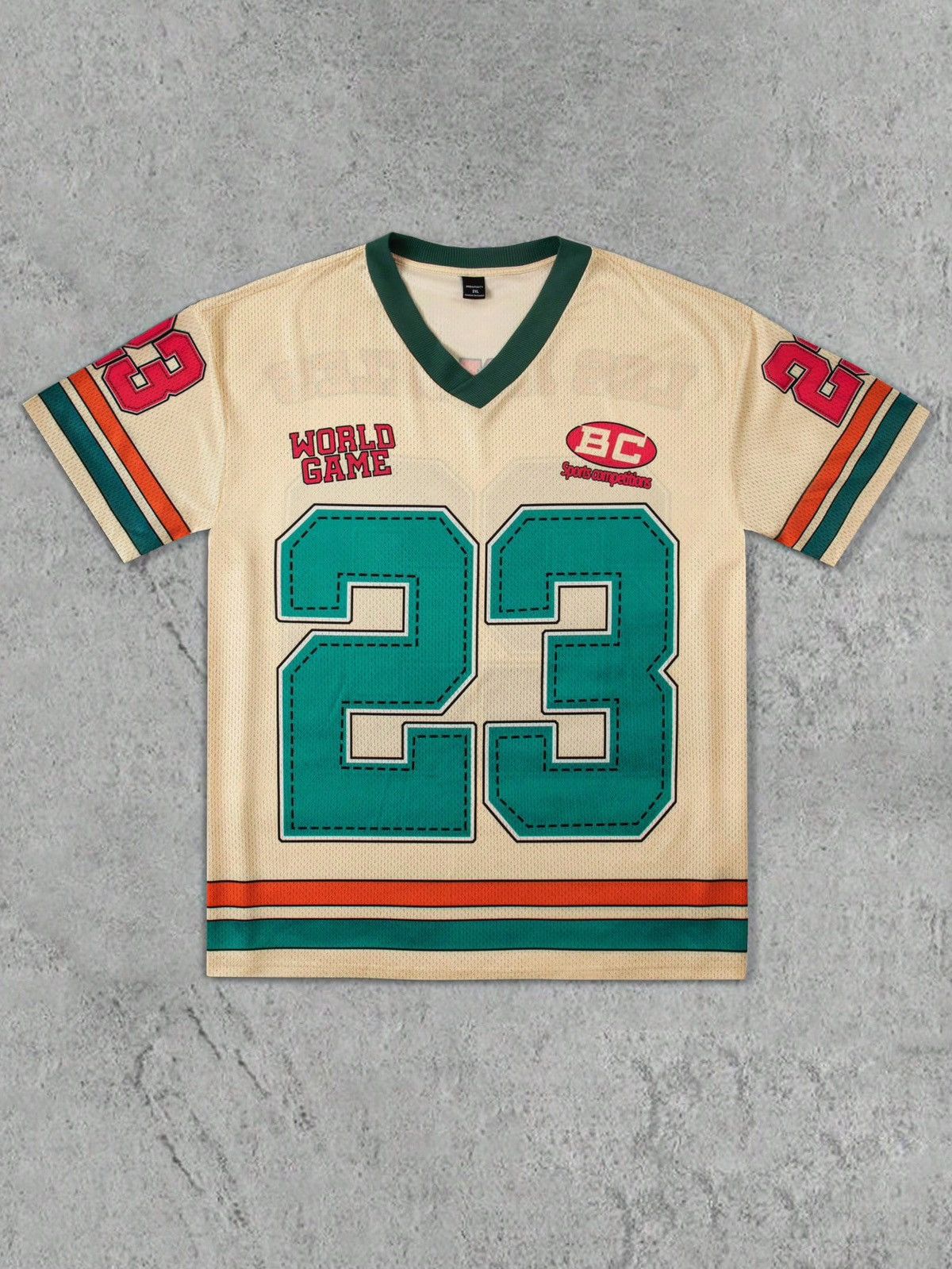 Vintage Vintage style Los Angeles 23 cream green red jersey Size US XL / EU 56 / 4 - 1 Thumbnail