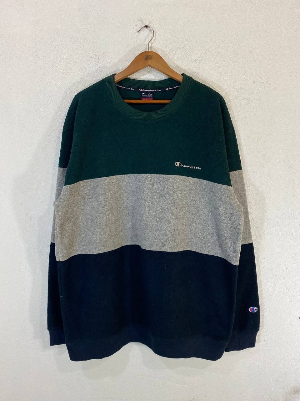 image of Avant Garde x Champion Vintage Champion 3 Layer Sweatshirt Very Nice Design, Men's (Size XL)