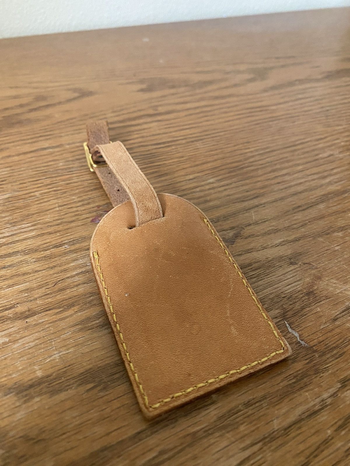 Louis Vuitton Louis Vuitton vachetta leather luggage ID tag name tag Size ONE SIZE - 3 Thumbnail