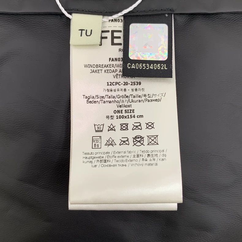 Fendi FENDI size 100*154cm Dark Brown Logo Printed Hooded Semi-Zi Size US M / EU 48-50 / 2 - 7 Thumbnail