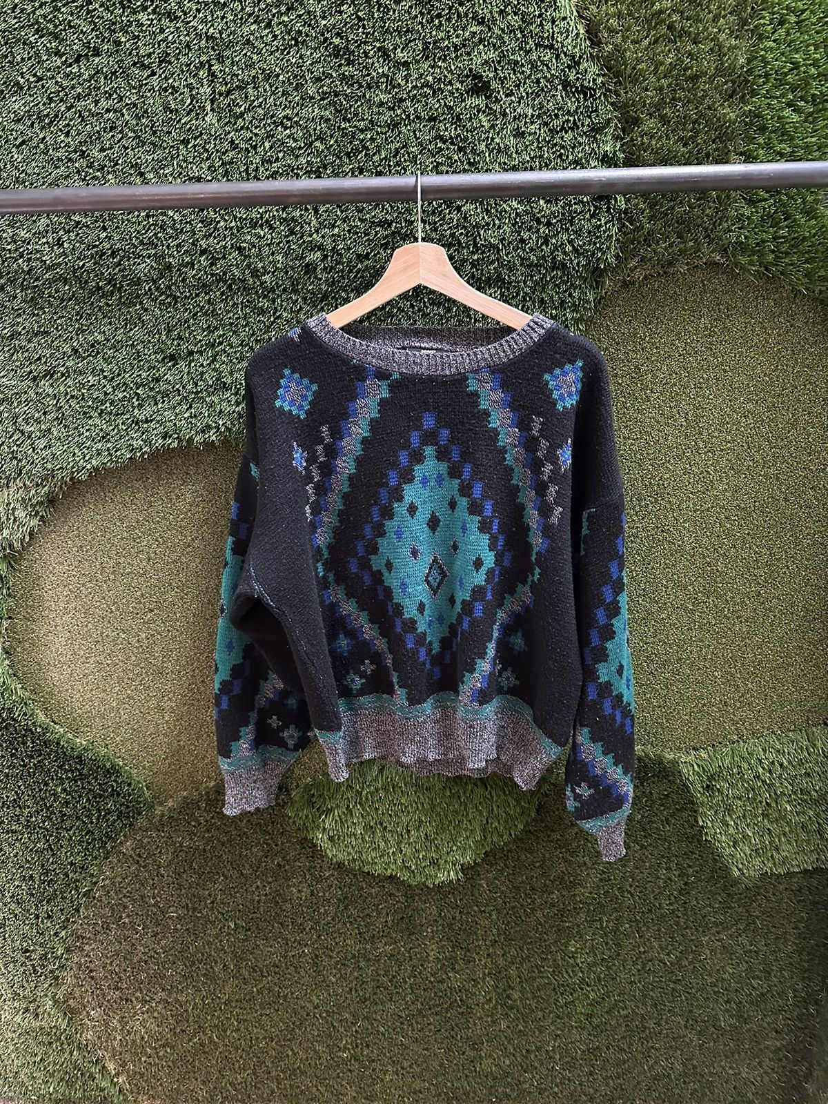 Sears × Vintage Vintage Sears Abstract Sweater Large Size US L / EU 52-54 / 3 - 1 Thumbnail