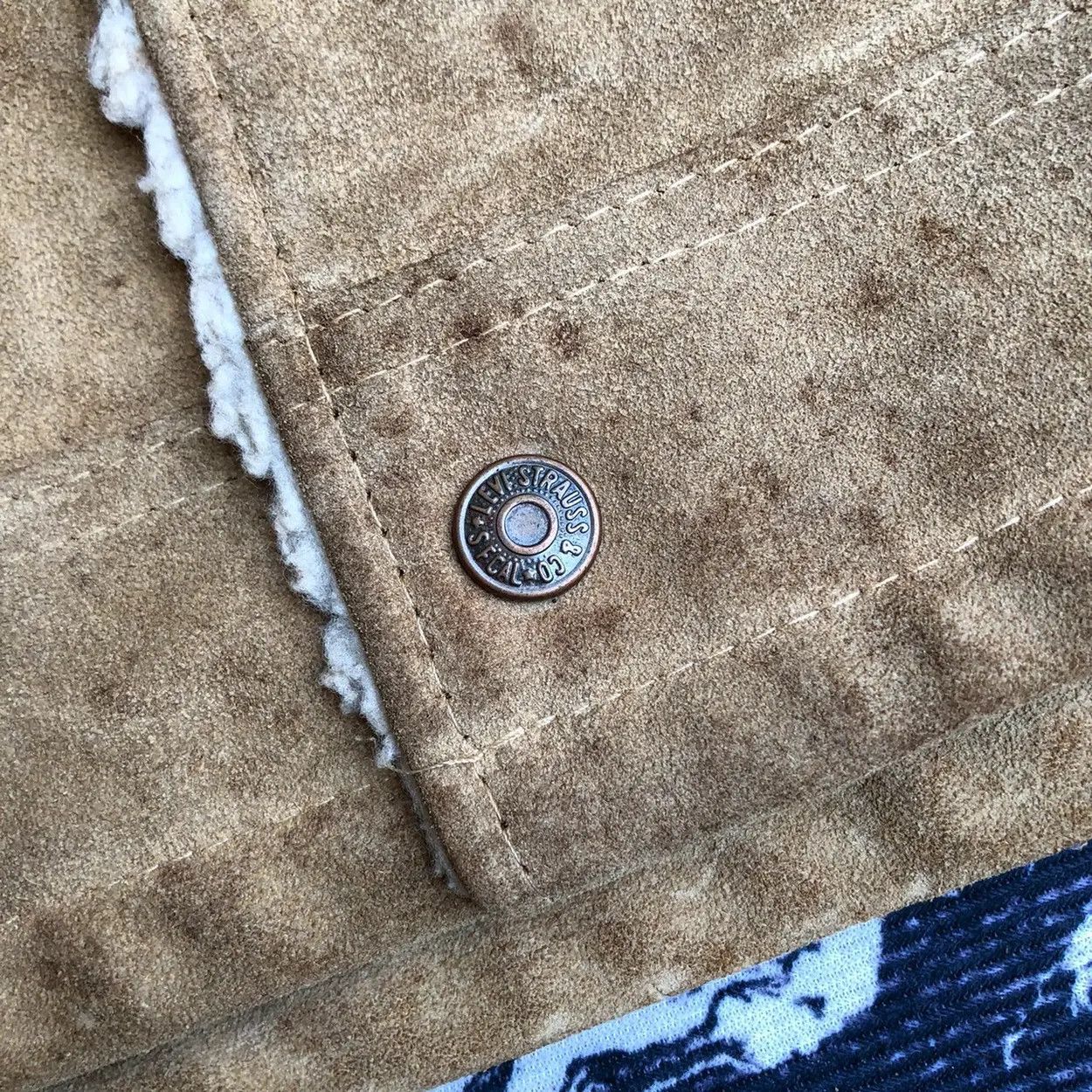 Levi's Vintage Clothing Extremely RARE Vintage Levis 60s Suede Leather Sherpa Jacket Size US L / EU 52-54 / 3 - 8 Thumbnail