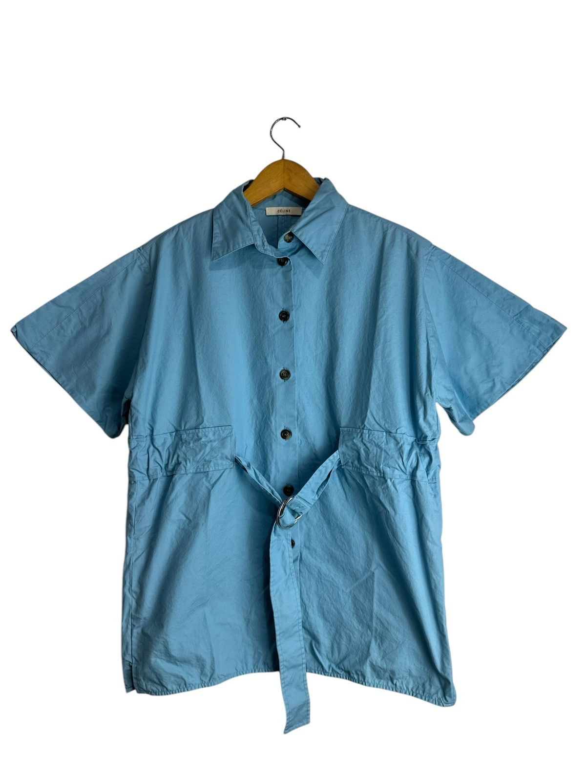 Celine CELINE BELT SHIRT Size M / US 6-8 / IT 42-44 - 4 Thumbnail