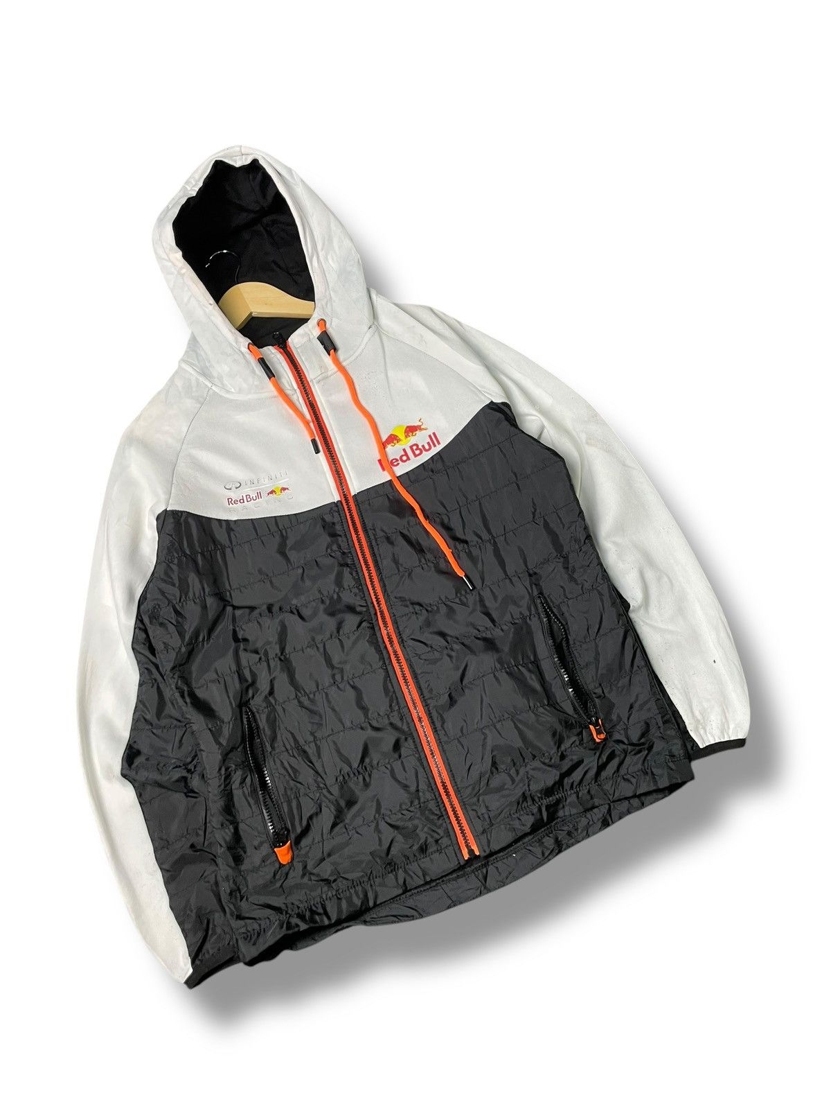 Japanese Brand × Red Bull × Vintage RED BULL Brand Hooded Zipper Jacket (79) Size US XL / EU 56 / 4 - 4 Thumbnail