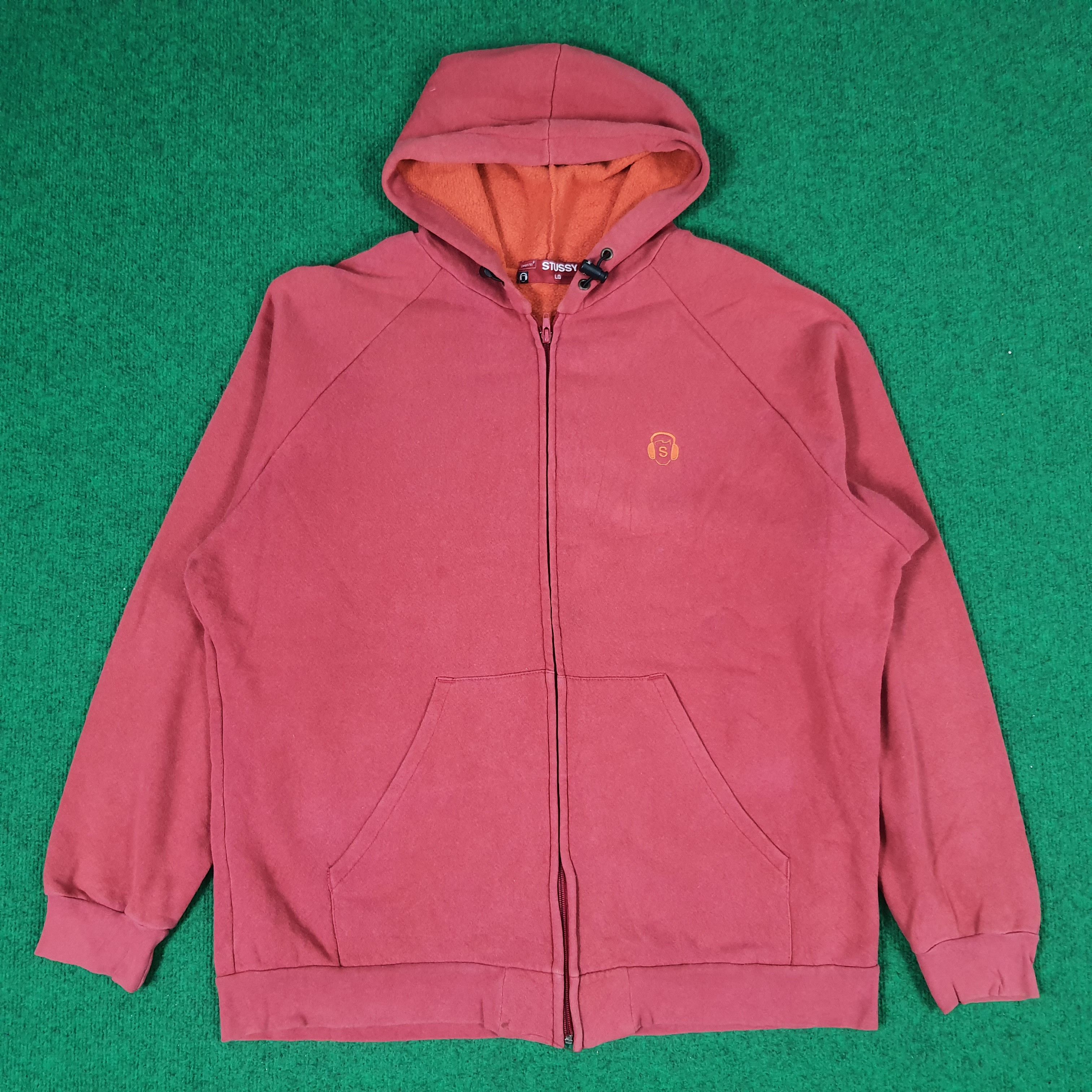 Stussy × Vintage Vintage Stussy LG Custom Zipper Hoodie Size US XL / EU 56 / 4 - 3 Thumbnail