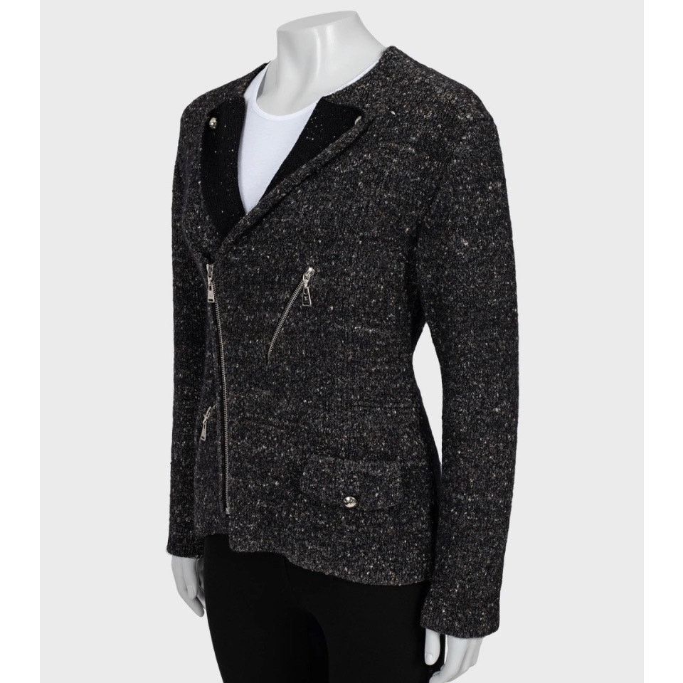 Louis Vuitton NWOT Louis Vuitton Brown Zip-Up Cardigan Jacket, Size S Size S / US 4 / IT 40 - 2 Thumbnail