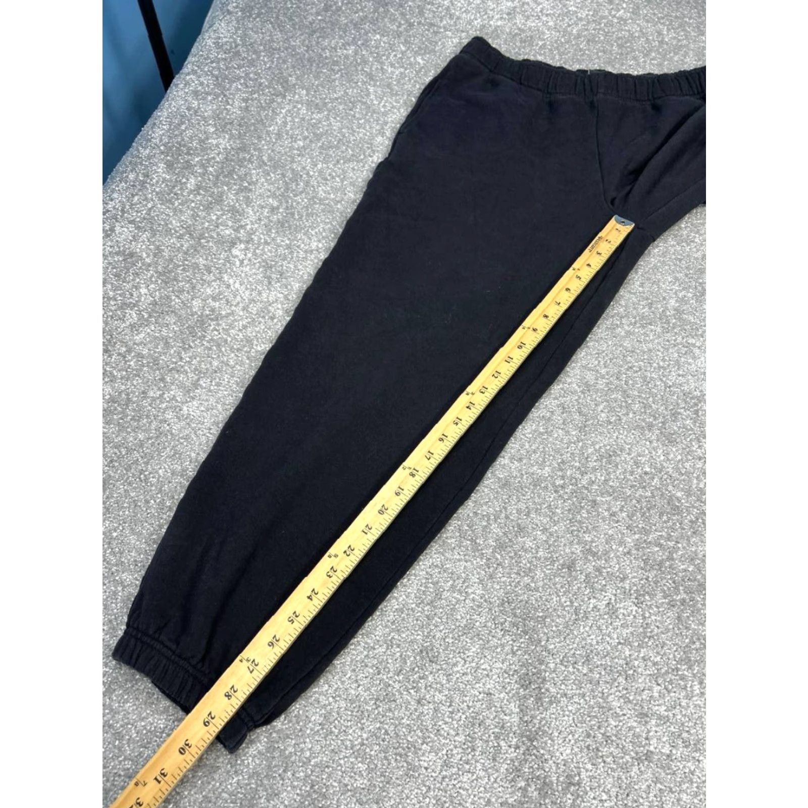 Athleta Athleta Sweatpants Mens Large Black Fleece Lined Cotton Stretch Tapered Leg Size US 33 - 3 Thumbnail