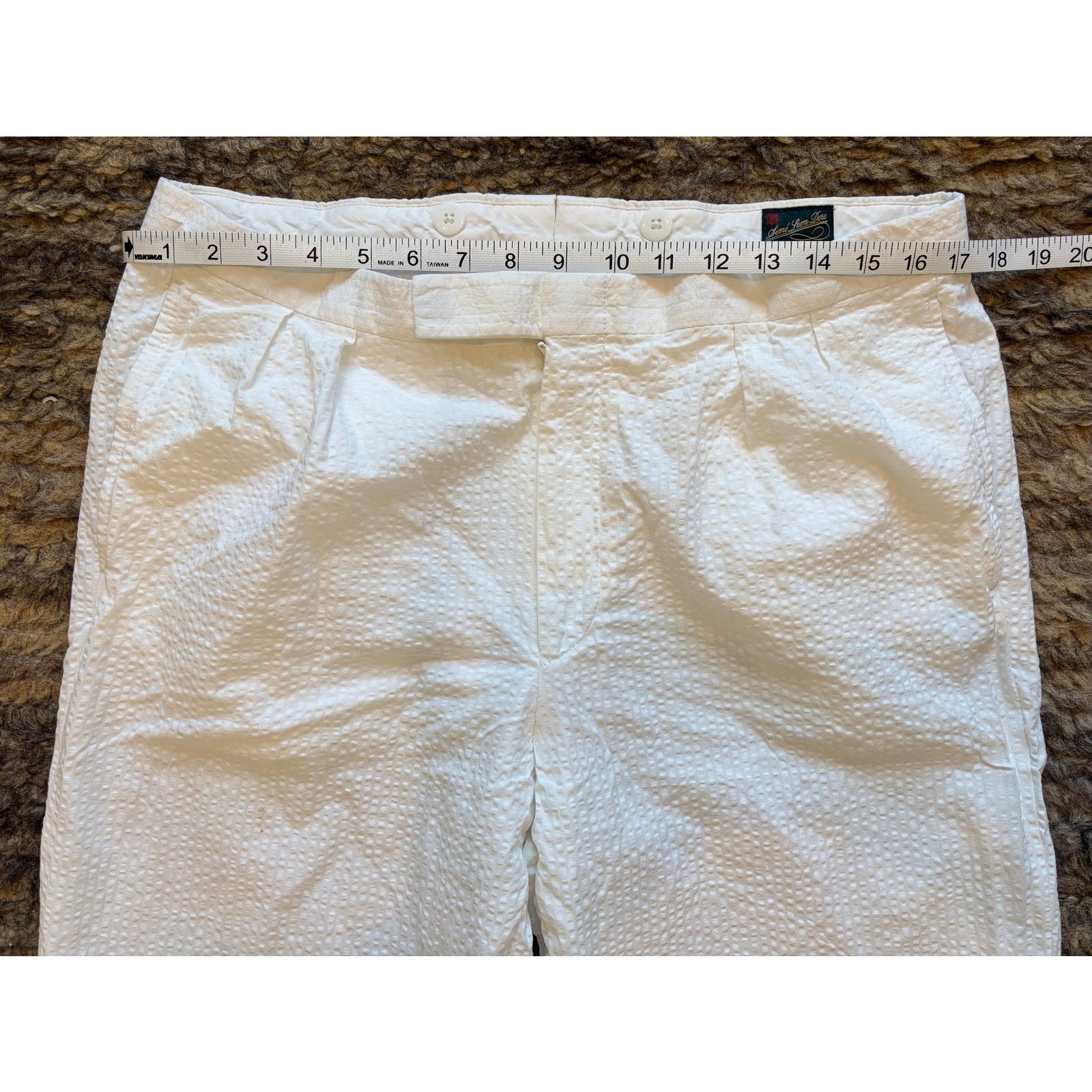 Aime Leon Dore Men’s Aime Leon Dore White Pant Pleated Cuffed size 34 x 32 Size US 34 / EU 50 - 5 Thumbnail