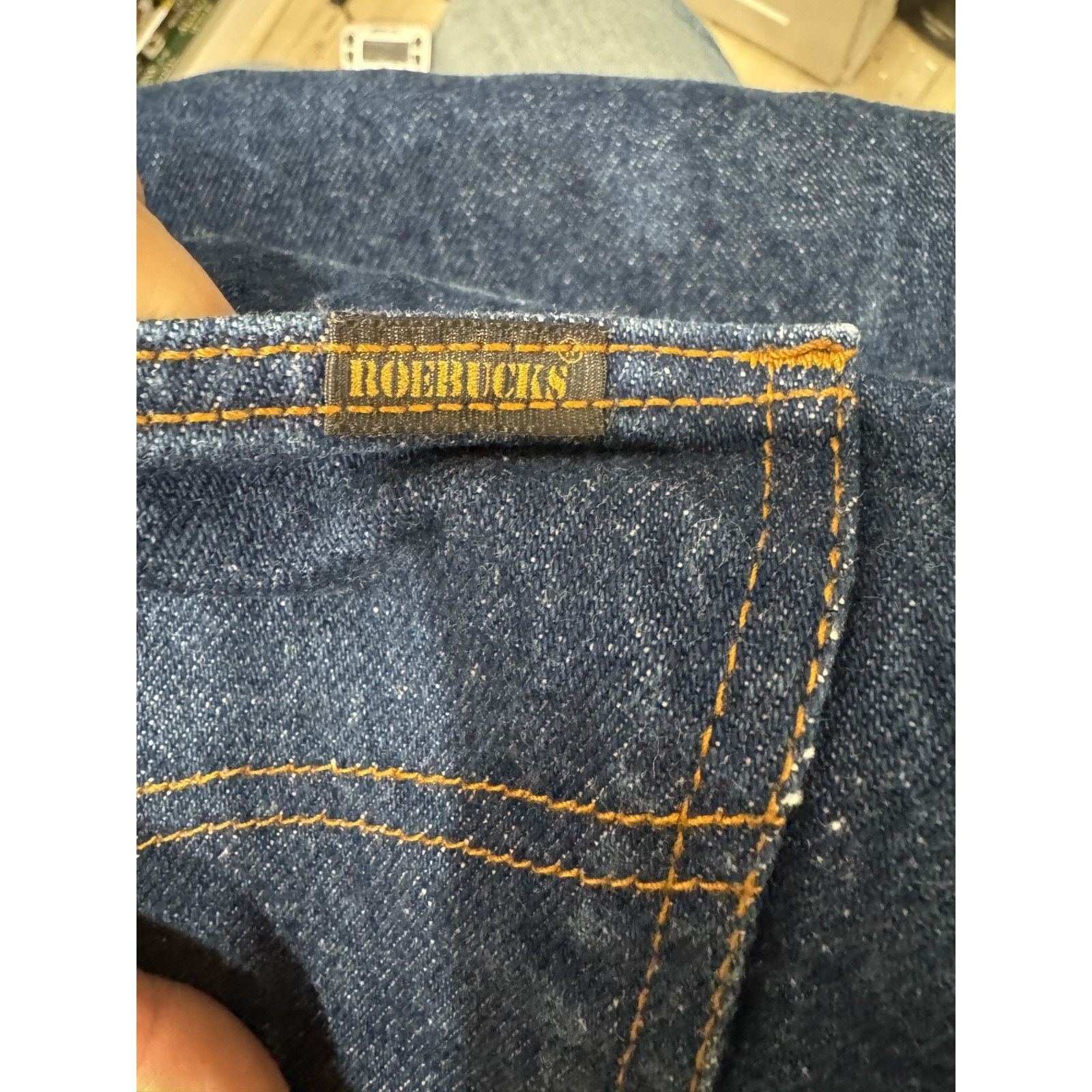 Sears Vintage Roebucks 100% Cotton Denim Jeans Straight Sears 44 Size US 44 / EU 60 - 3 Thumbnail