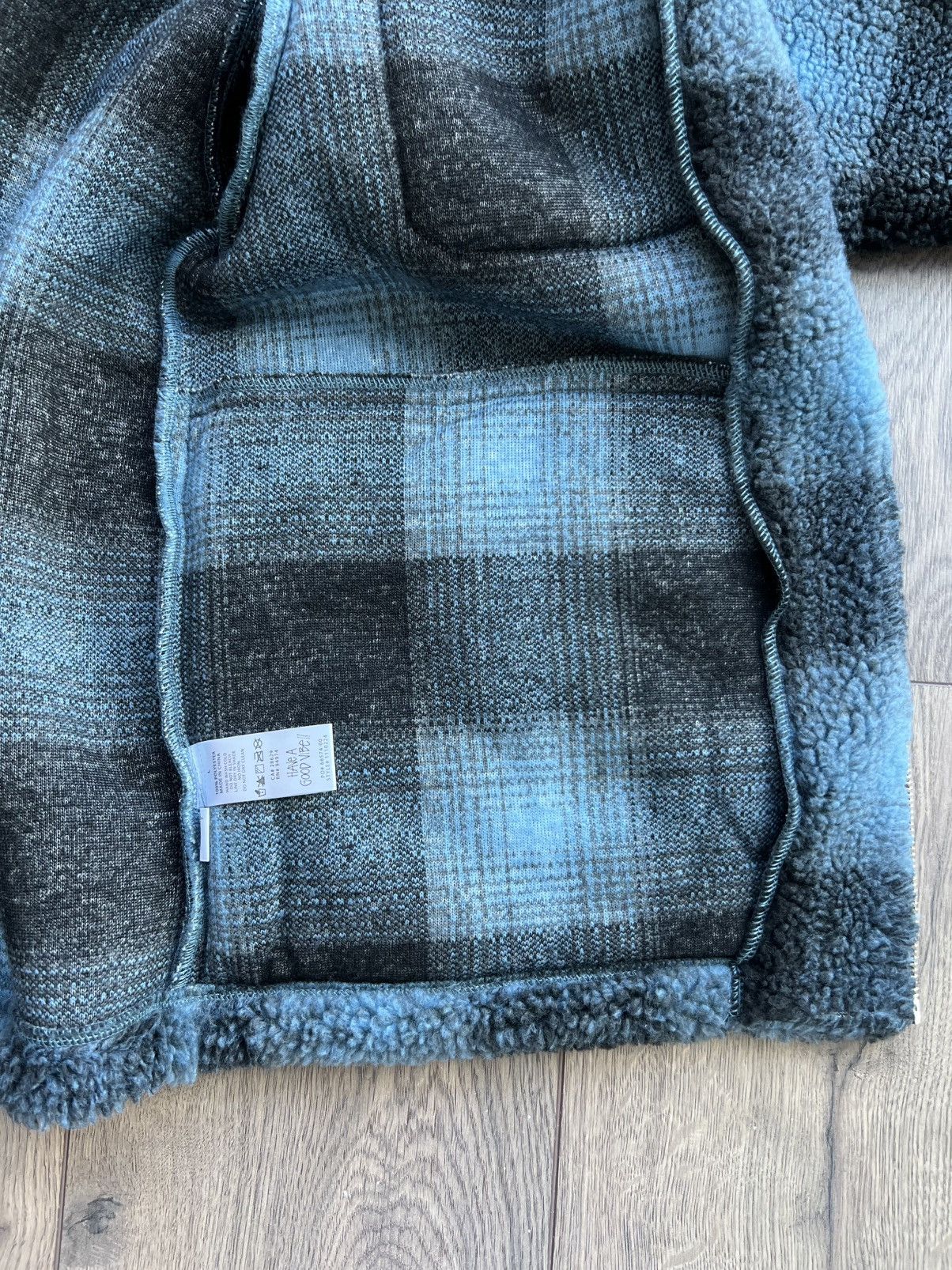 Stussy Stussy Shadow Plaid Zip Sherpa Shirt “Blue” Large Size US L / EU 52-54 / 3 - 10 Thumbnail
