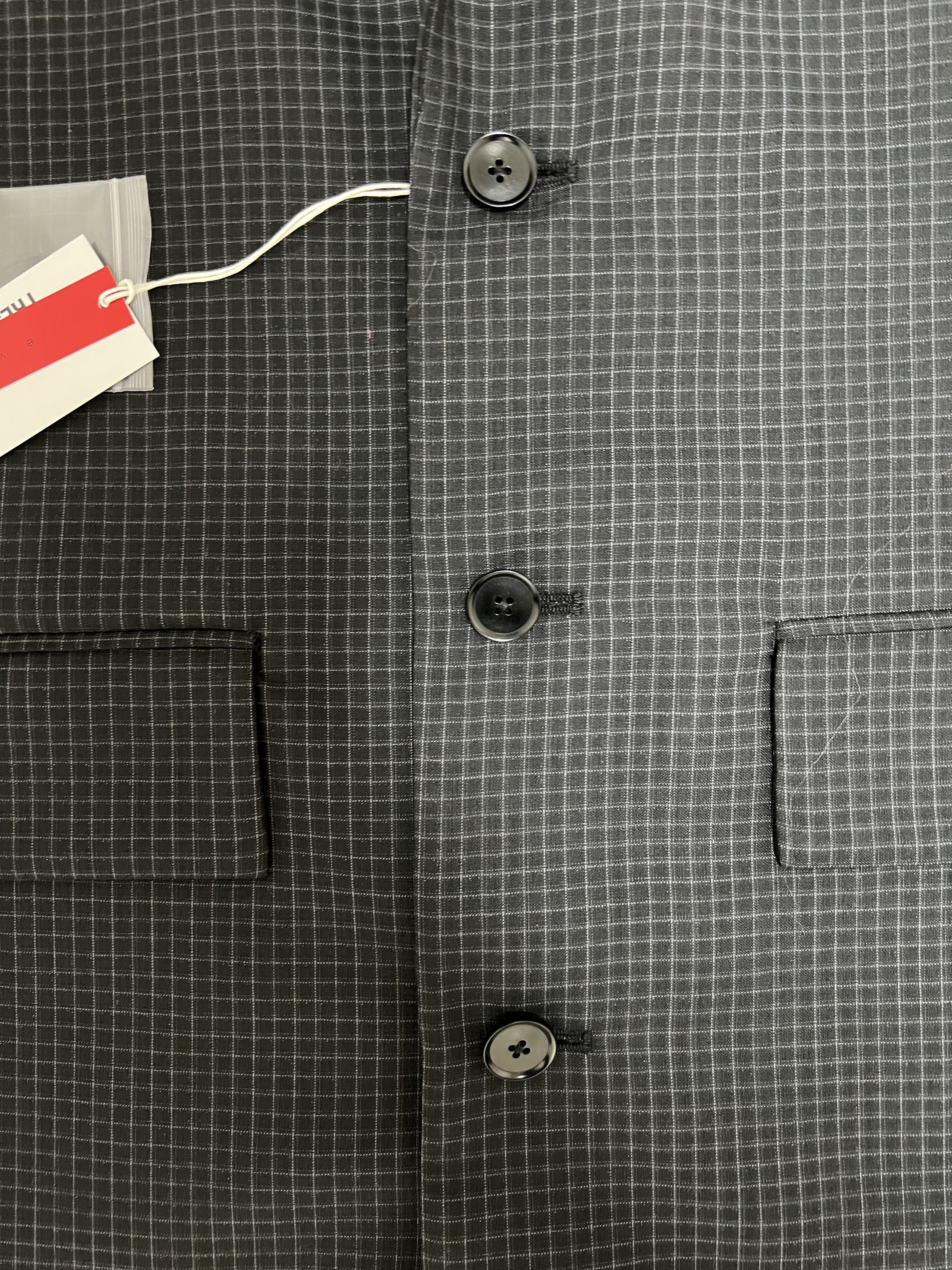 Tres Bien 💚 Très Bien Peak Lapel Coat Virgin Wool Black Check NEW Size US S / EU 44-46 / 1 - 12 Thumbnail