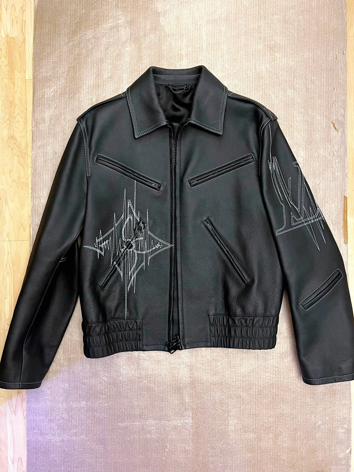 Louis Vuitton Louis Vuitton Luxury Leather Jacket Size US L / EU 52-54 / 3 - 1 Thumbnail