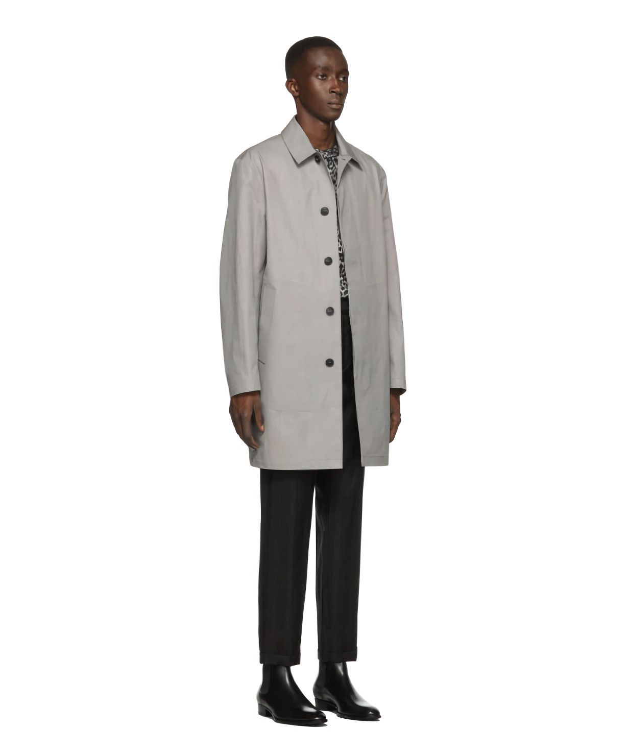 Saint Laurent Paris SAINT LAURENT Trench Jacket Black White Houndstooth Sz 52 Size US L / EU 52-54 / 3 - 4 Thumbnail