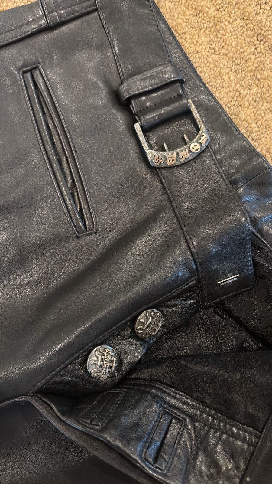 Other Lords Of LA Leather Pants Size US 32 / EU 48 - 1 Thumbnail