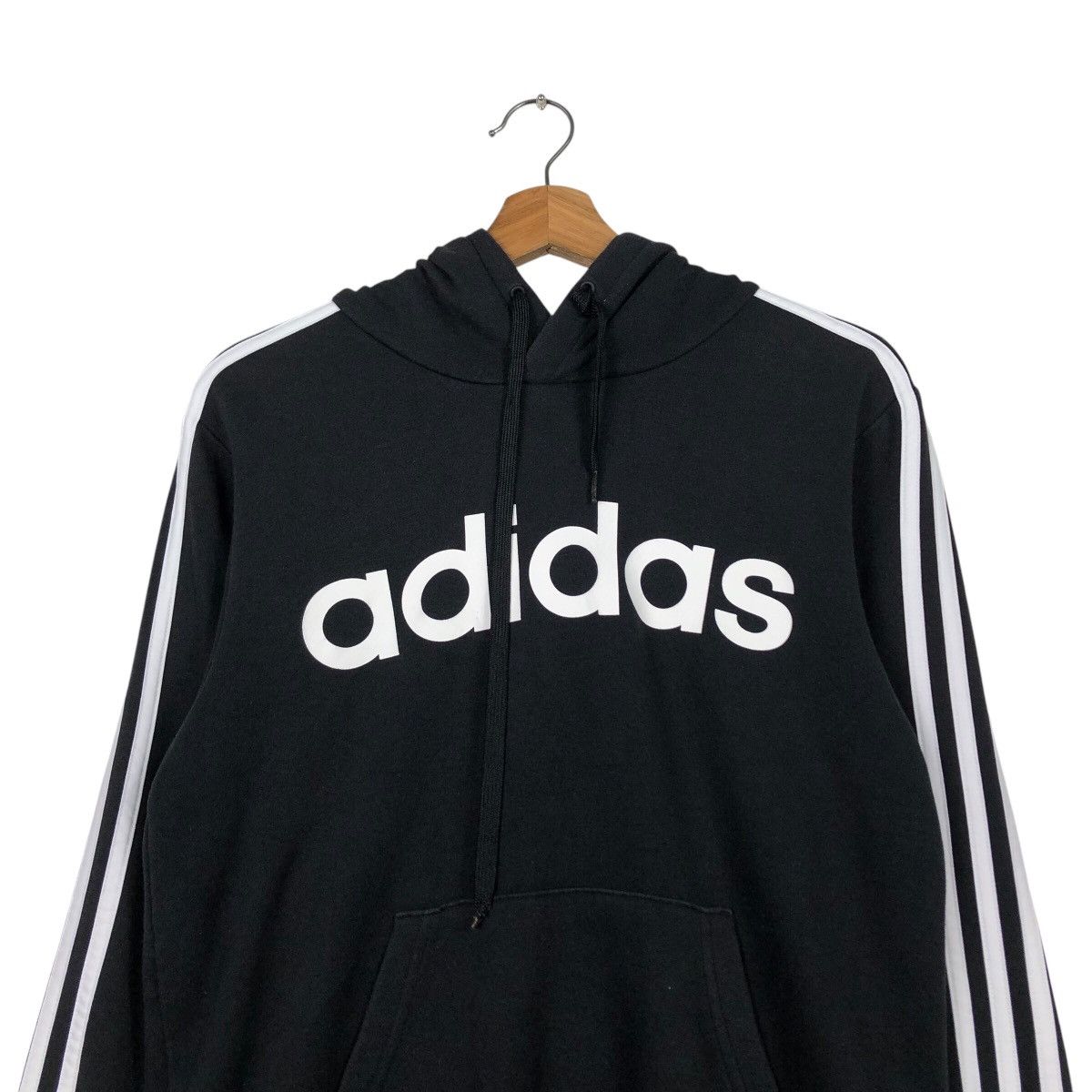 Adidas Adidas Archive Black 3-Stripes Hoodie Size US S / EU 44-46 / 1 - 14 Thumbnail